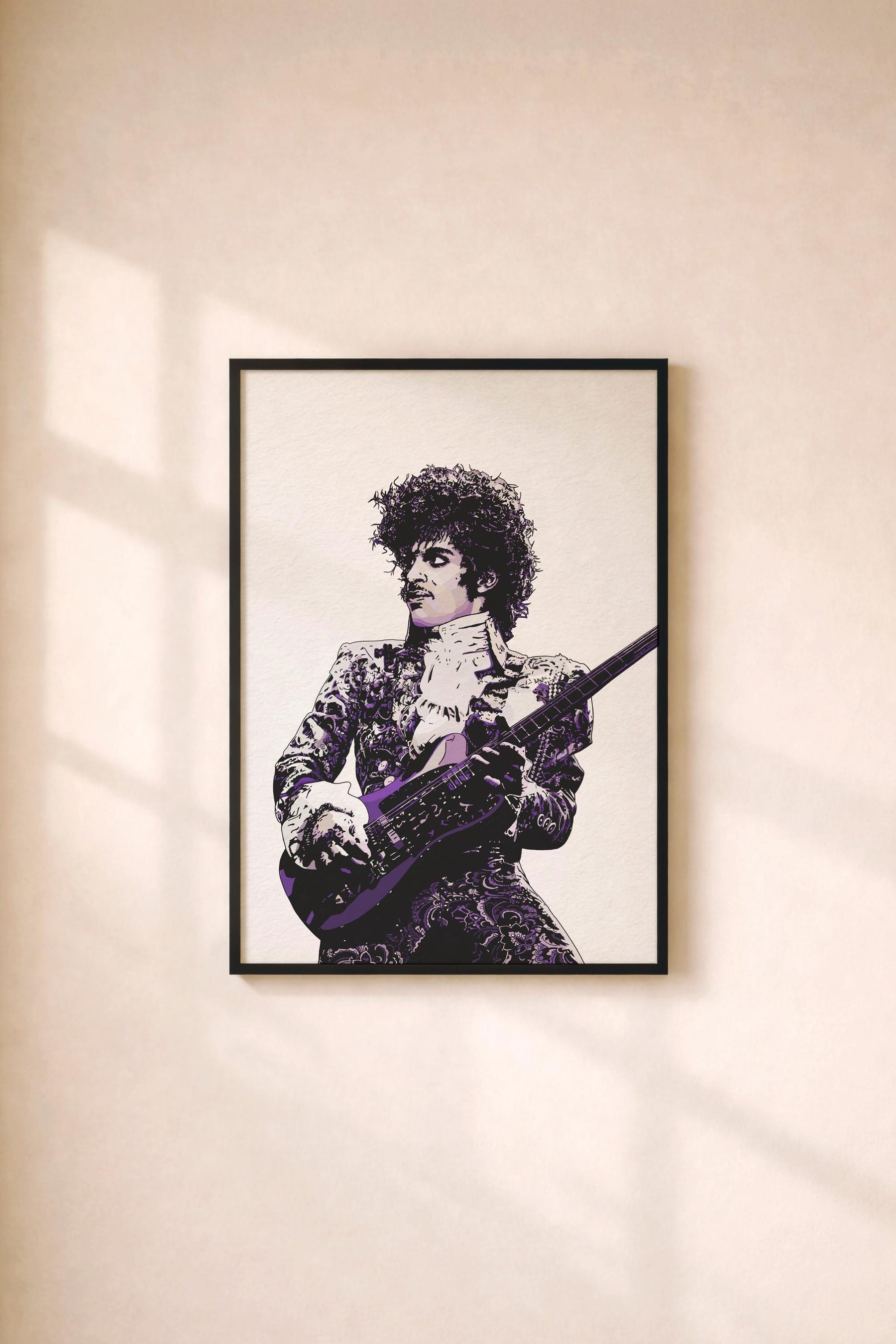 Prince -  The Purple One or Black & White - Illustrated Music Icon Giclèe Wall Art Print — image 2