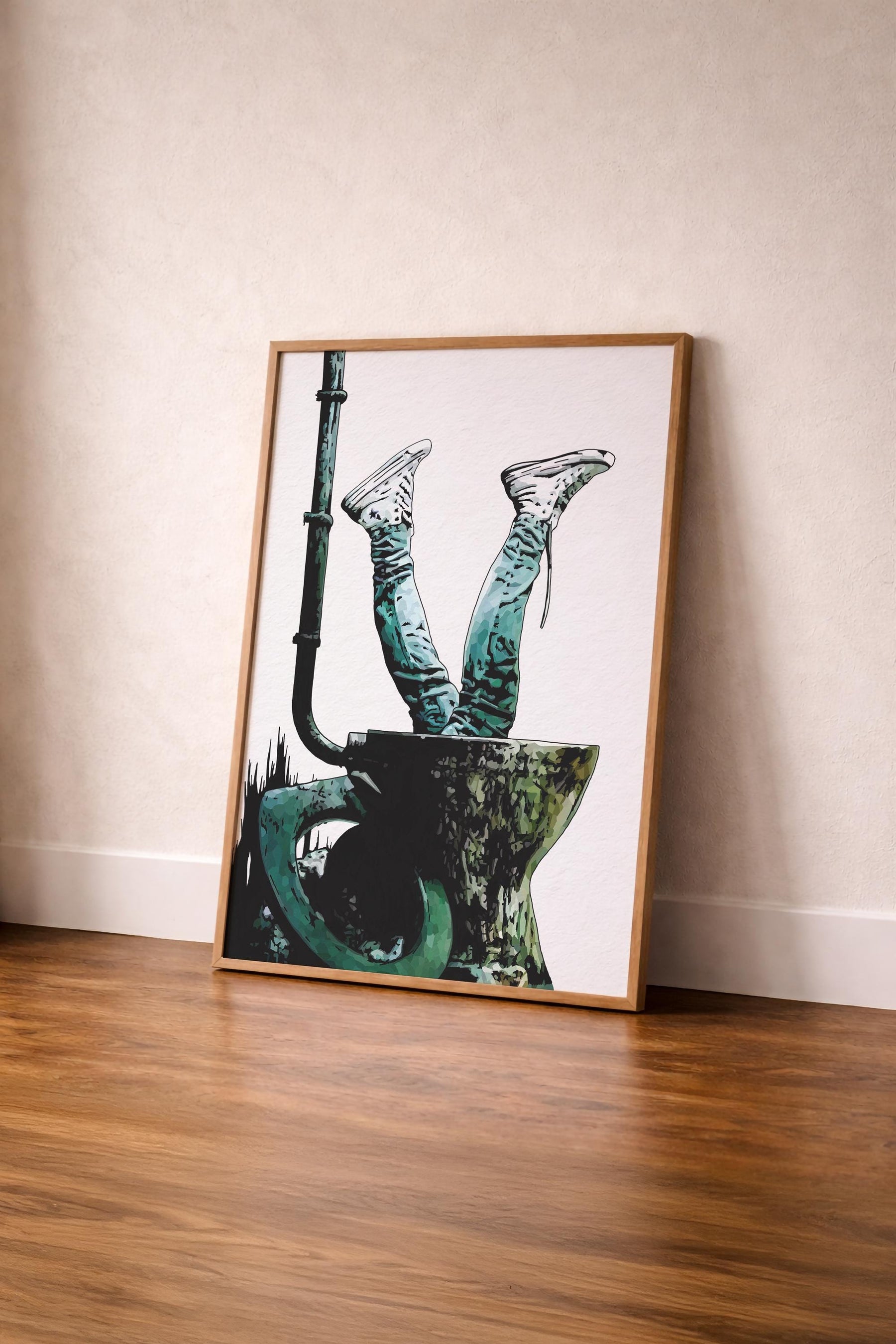 Trainspotting Minimalist Movie Poster – Toilet Scene Illustration Giclée Print, Cult Film Wall Art — image 7