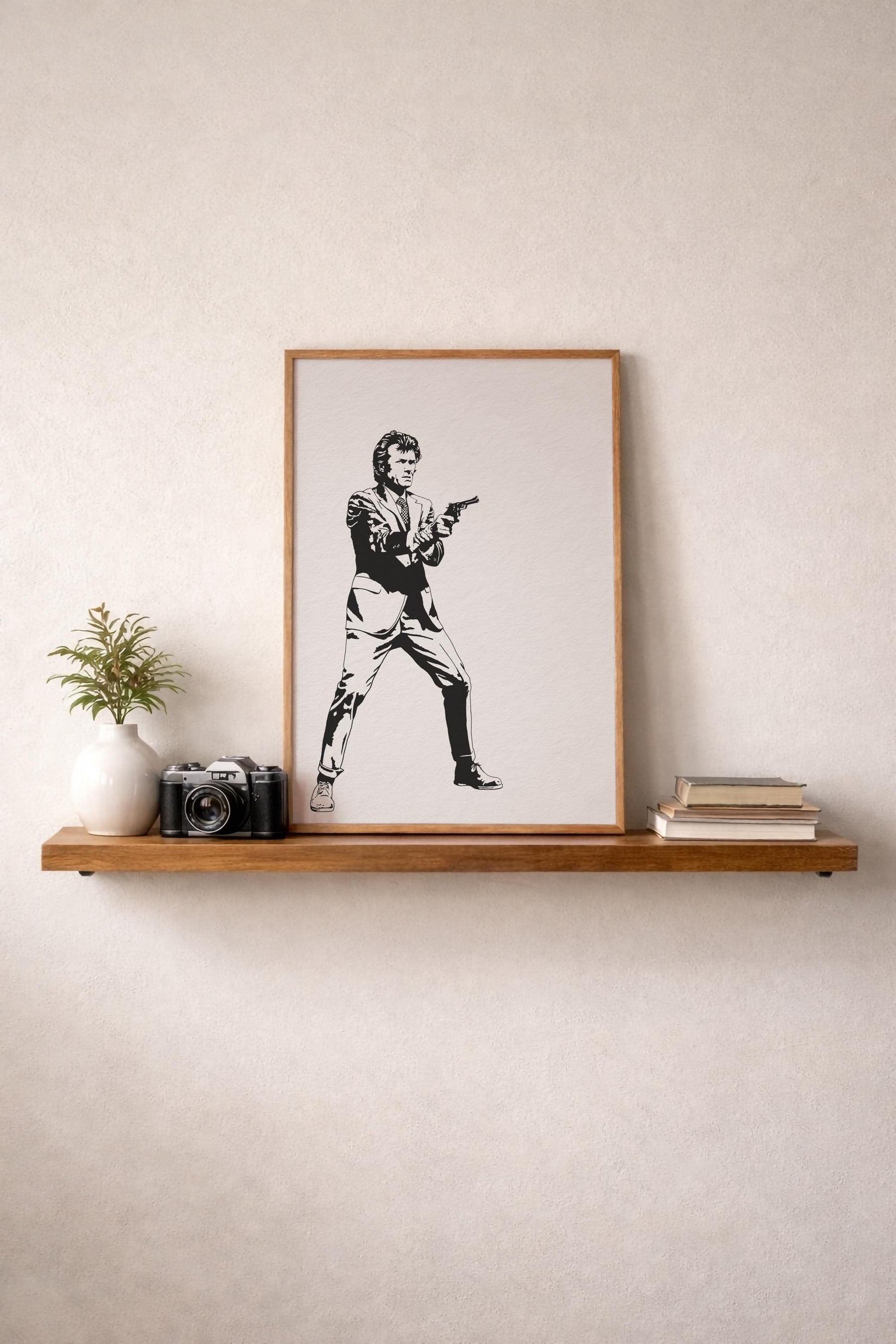 Dirty Harry Portrait Print - Clint Eastwood - Black And White - Classic Movie Film Art Poster — image 9