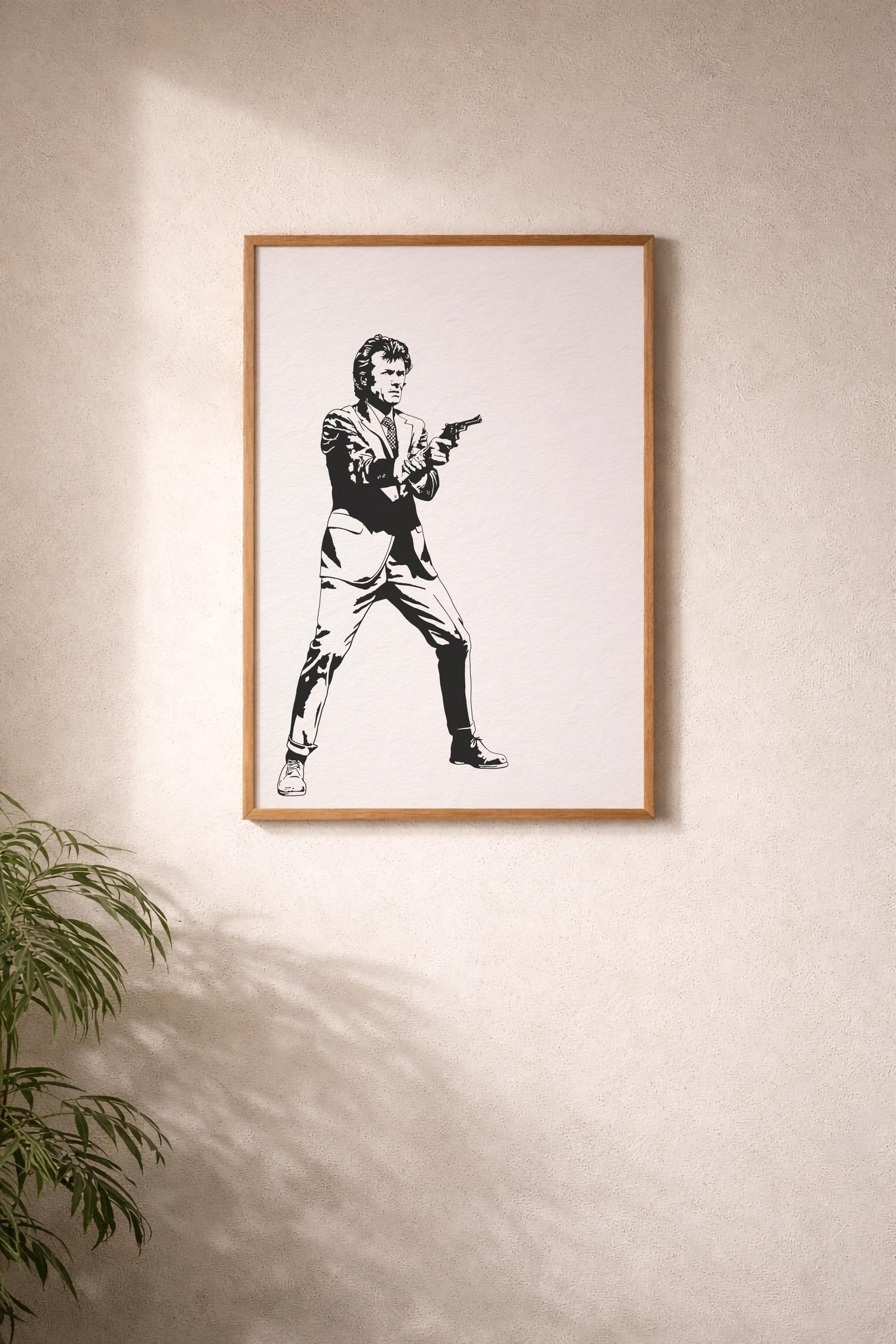 Dirty Harry Portrait Print - Clint Eastwood - Black And White - Classic Movie Film Art Poster — image 7