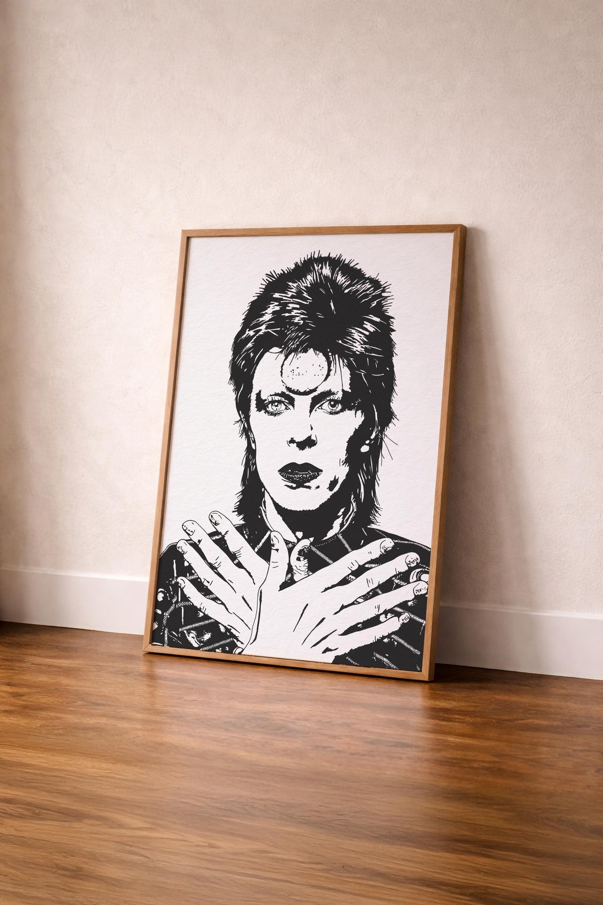 David Bowie Portrait Print - Ziggy Stardust -  Music Icon Giclée Print Wall Art — image 8