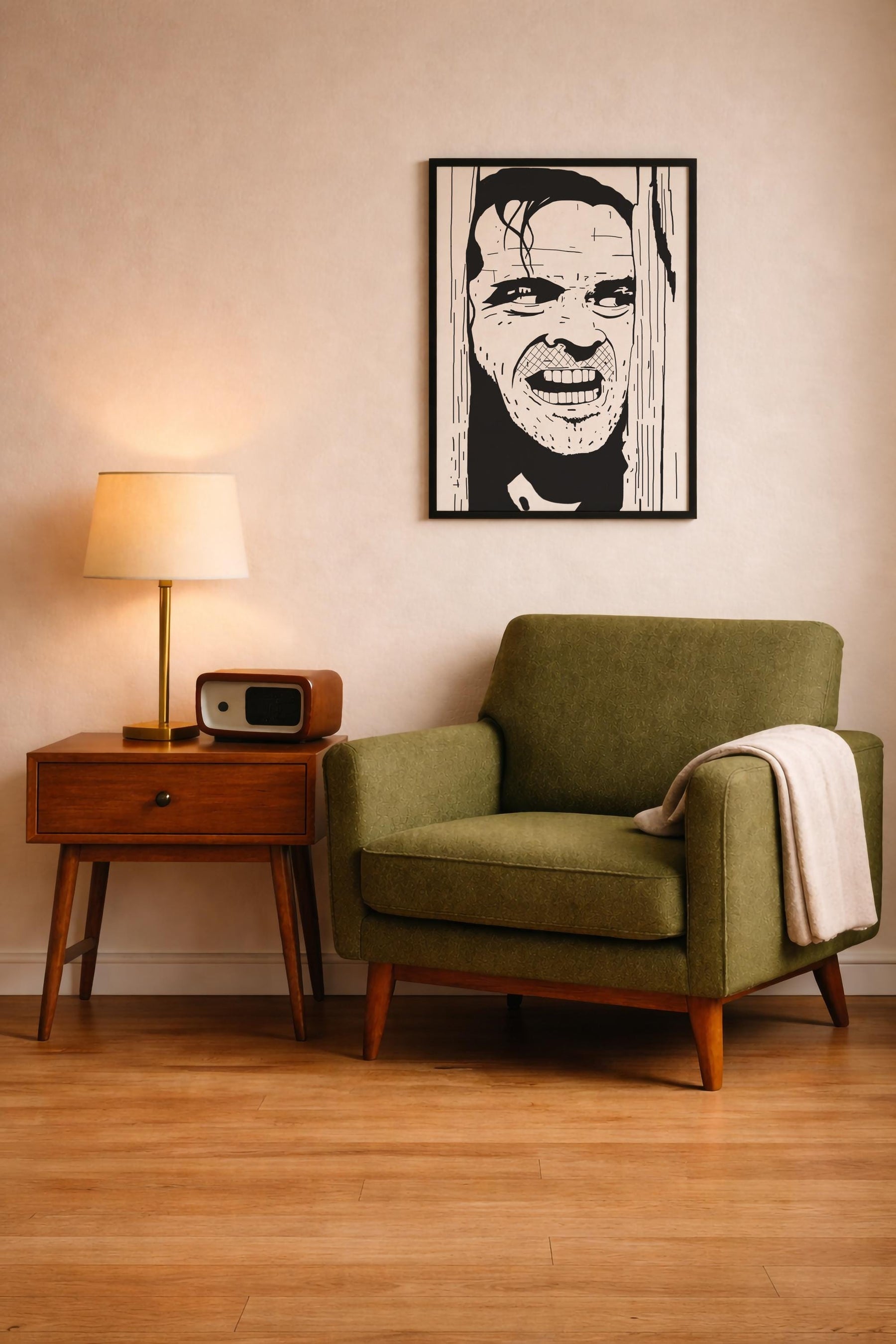 The Shining Portrait Print - Here's Johnny! - Jack Nicholson - Stanley Kubrick -  Illustrated Film Art Movie Poster — image 10