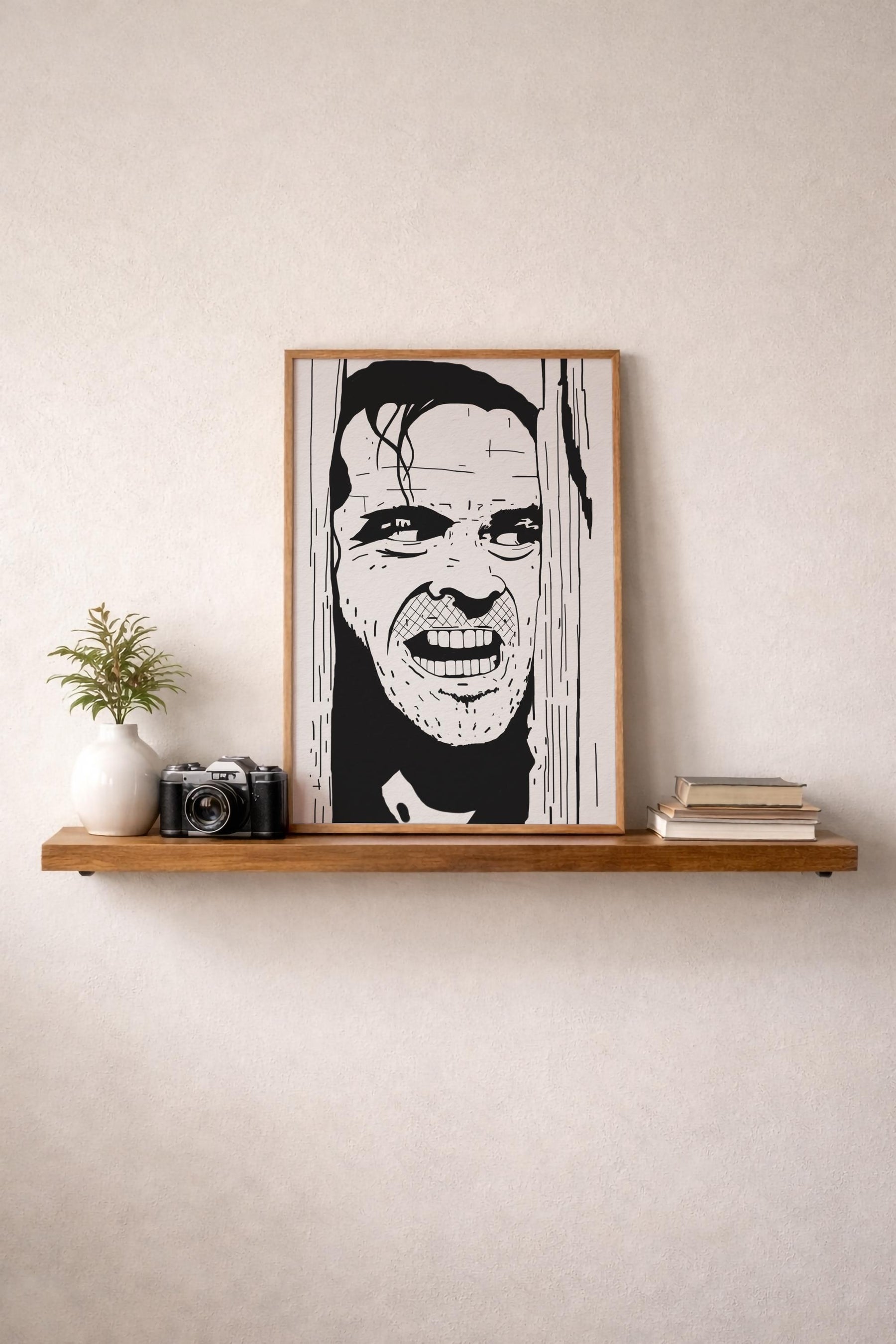 The Shining Portrait Print - Here's Johnny! - Jack Nicholson - Stanley Kubrick -  Illustrated Film Art Movie Poster — image 9