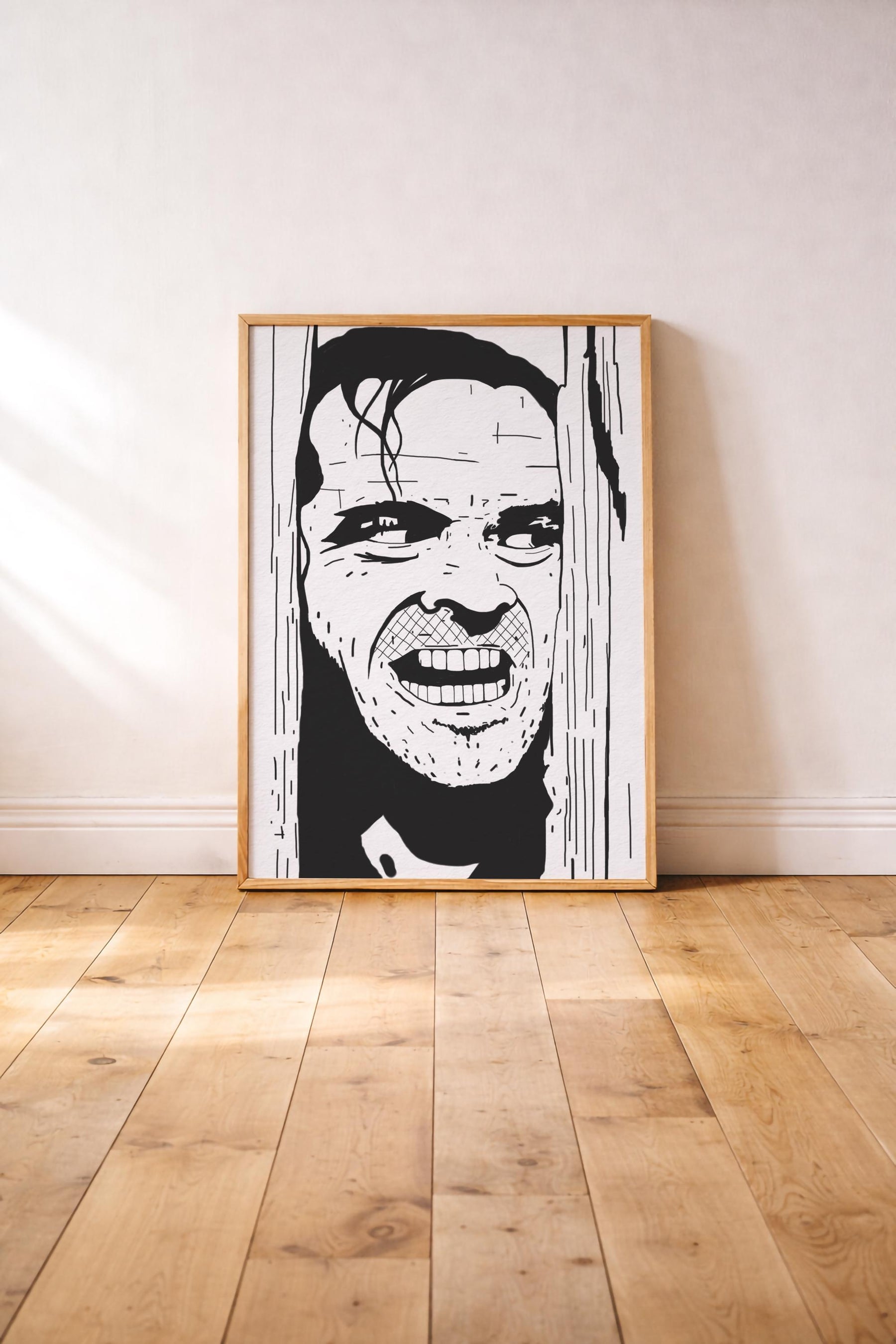 The Shining Portrait Print - Here's Johnny! - Jack Nicholson - Stanley Kubrick -  Illustrated Film Art Movie Poster — image 2