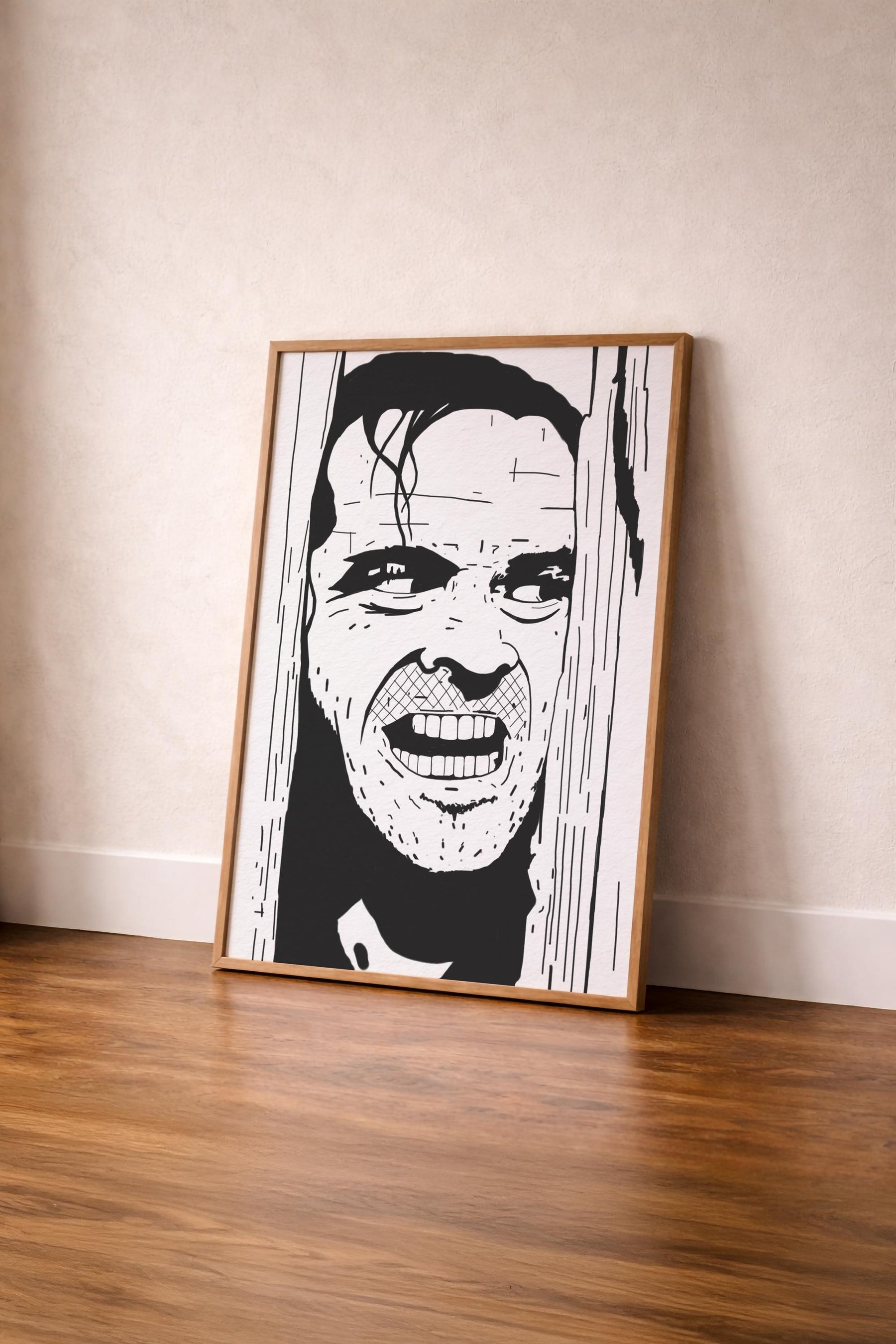 The Shining Portrait Print - Here's Johnny! - Jack Nicholson - Stanley Kubrick -  Illustrated Film Art Movie Poster — image 4