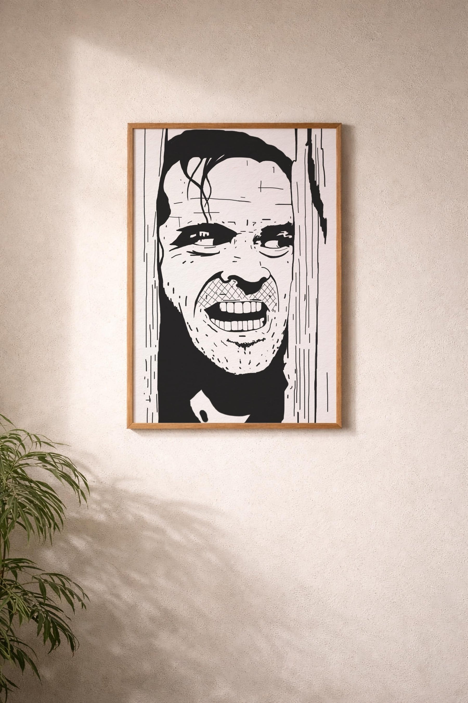 The Shining Portrait Print - Here's Johnny! - Jack Nicholson - Stanley Kubrick -  Illustrated Film Art Movie Poster — image 7