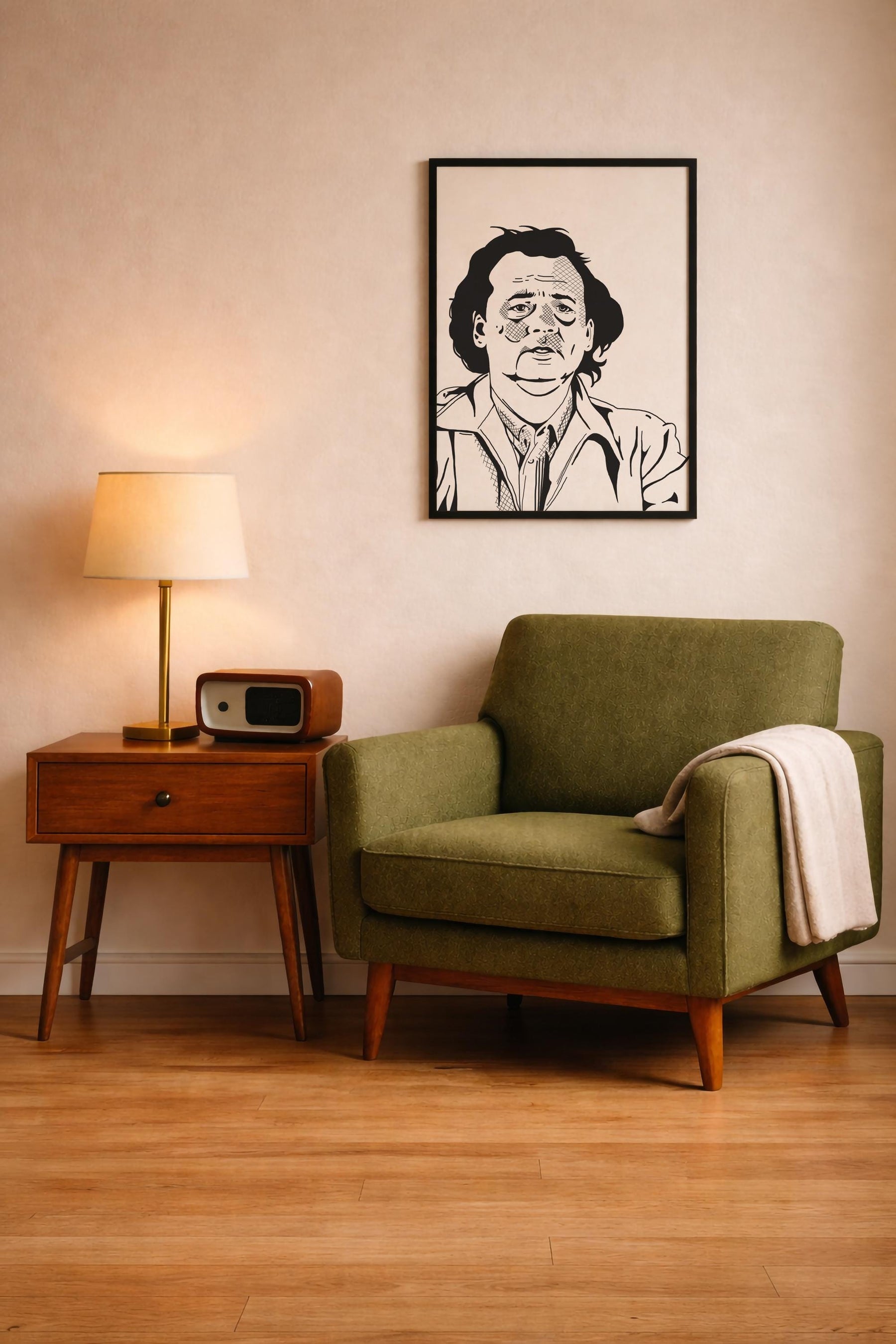 Bill Murray Portrait Print - What About Bob? Movie Poster - Illustrated Film Wall Art — image 10