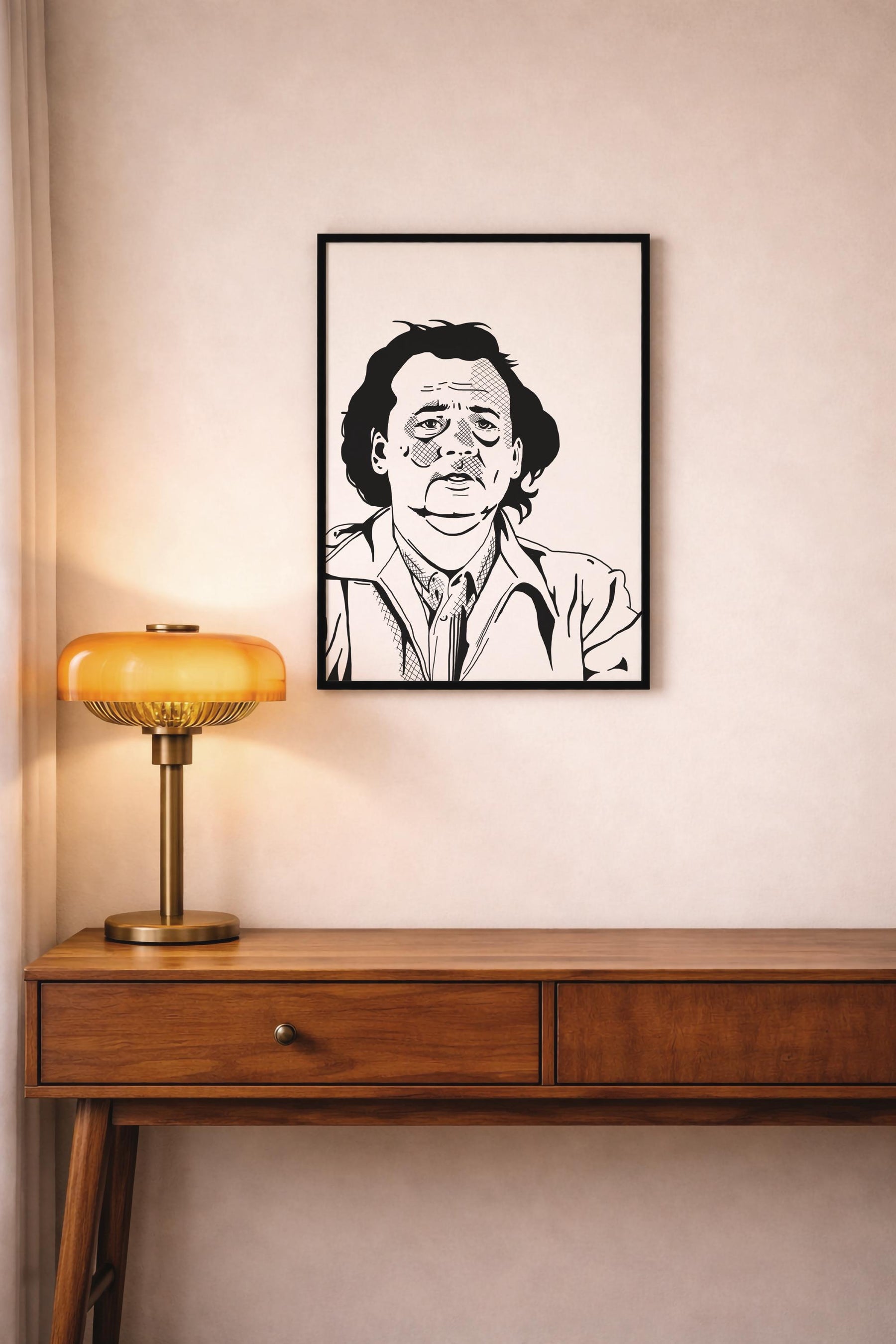 Bill Murray Portrait Print - What About Bob? Movie Poster - Illustrated Film Wall Art — image 8