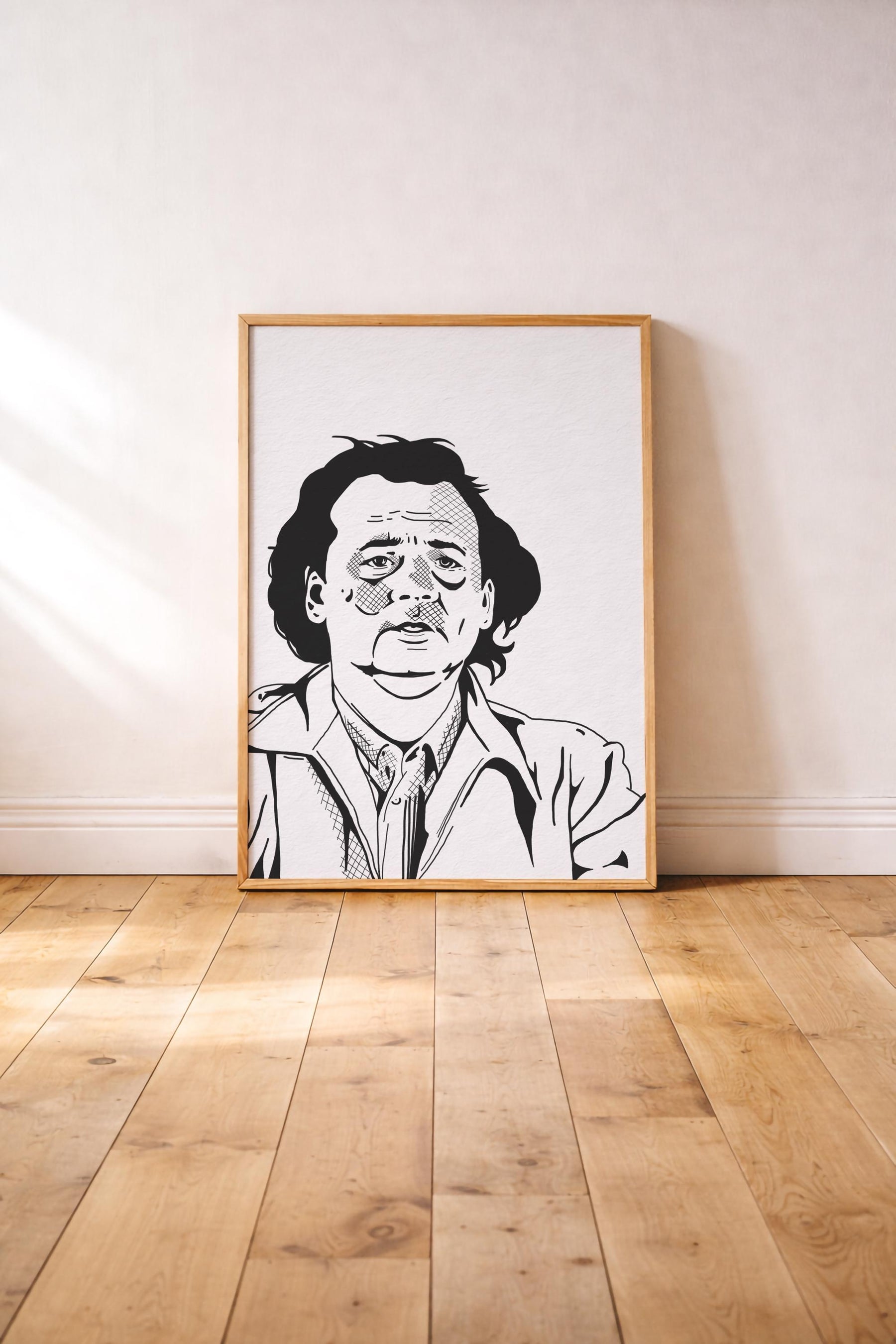 Bill Murray Portrait Print - What About Bob? Movie Poster - Illustrated Film Wall Art — image 2
