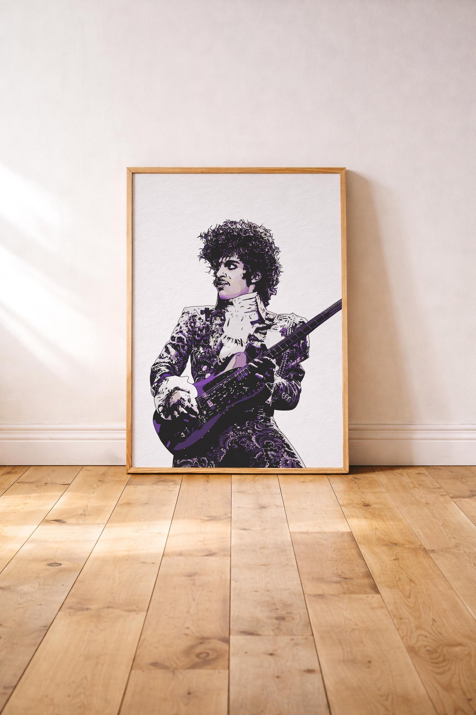 Prince -  The Purple One or Black & White - Illustrated Music Icon Giclèe Wall Art Print — image 4