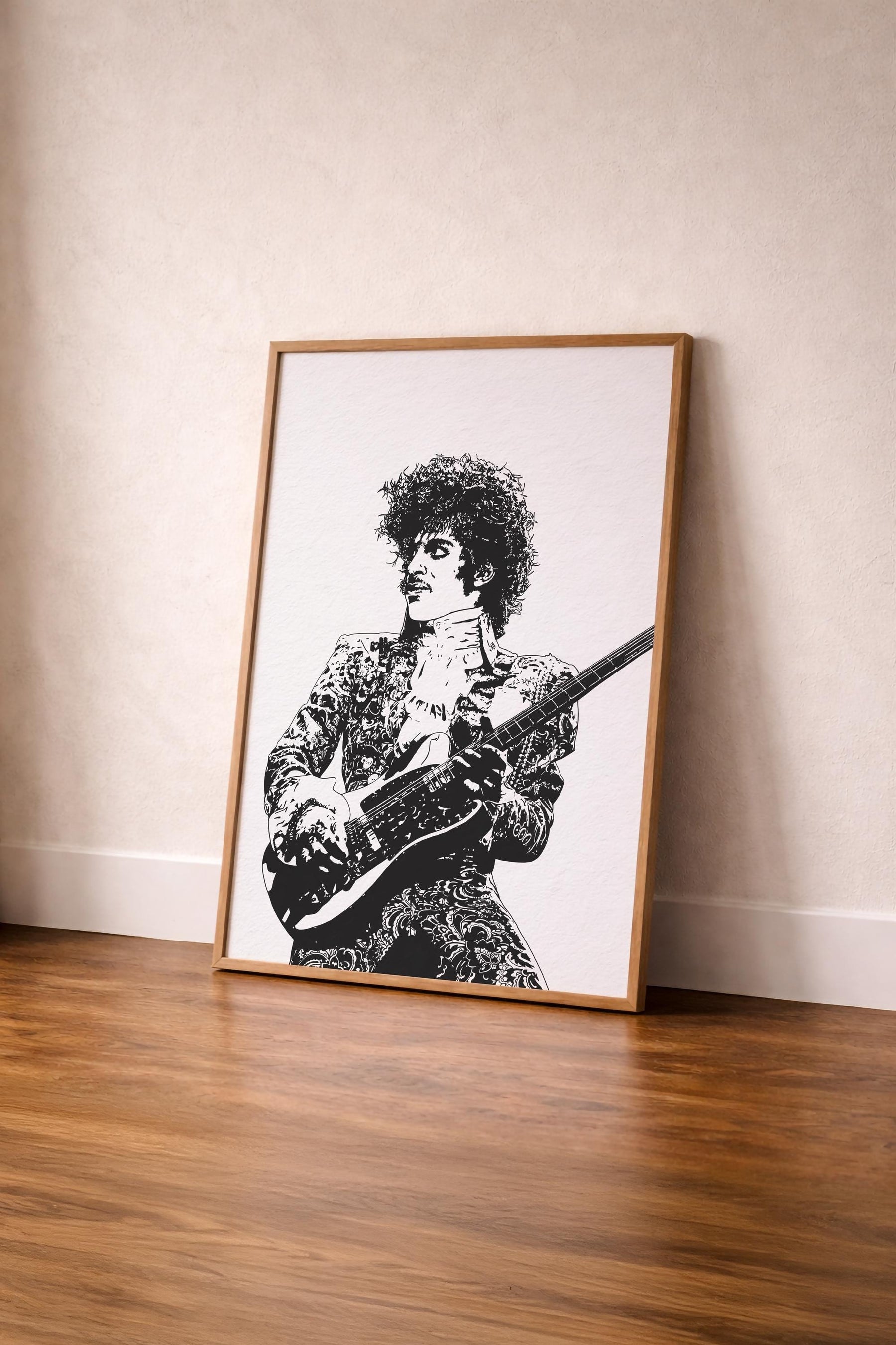 Prince -  The Purple One or Black & White - Illustrated Music Icon Giclèe Wall Art Print — image 7