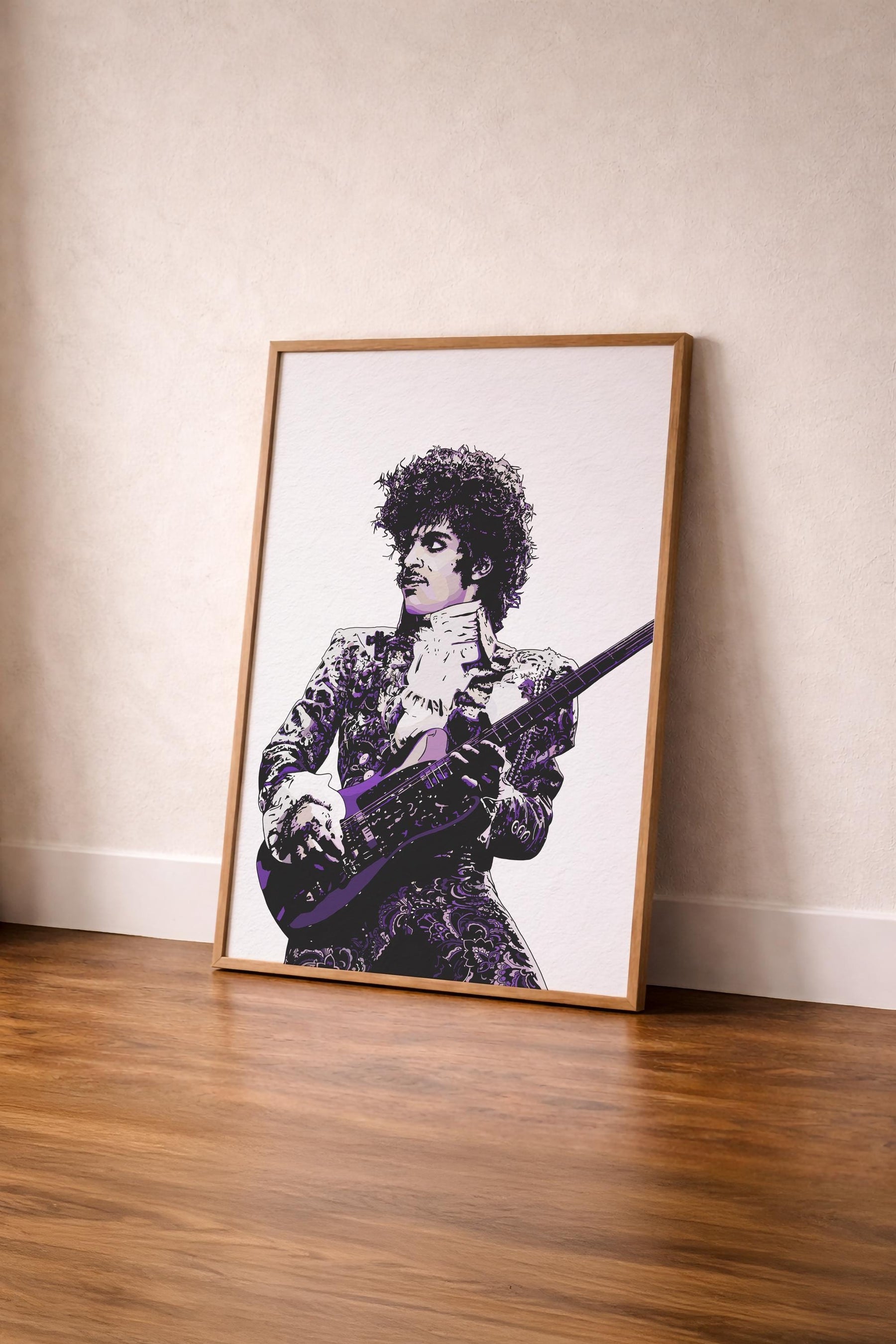 Prince -  The Purple One or Black & White - Illustrated Music Icon Giclèe Wall Art Print — image 8