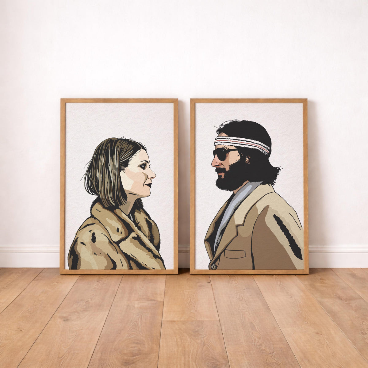 Royal Tenenbaums Art Print Set, Wes Anderson Movie Poster, Margot & Richie — image 3