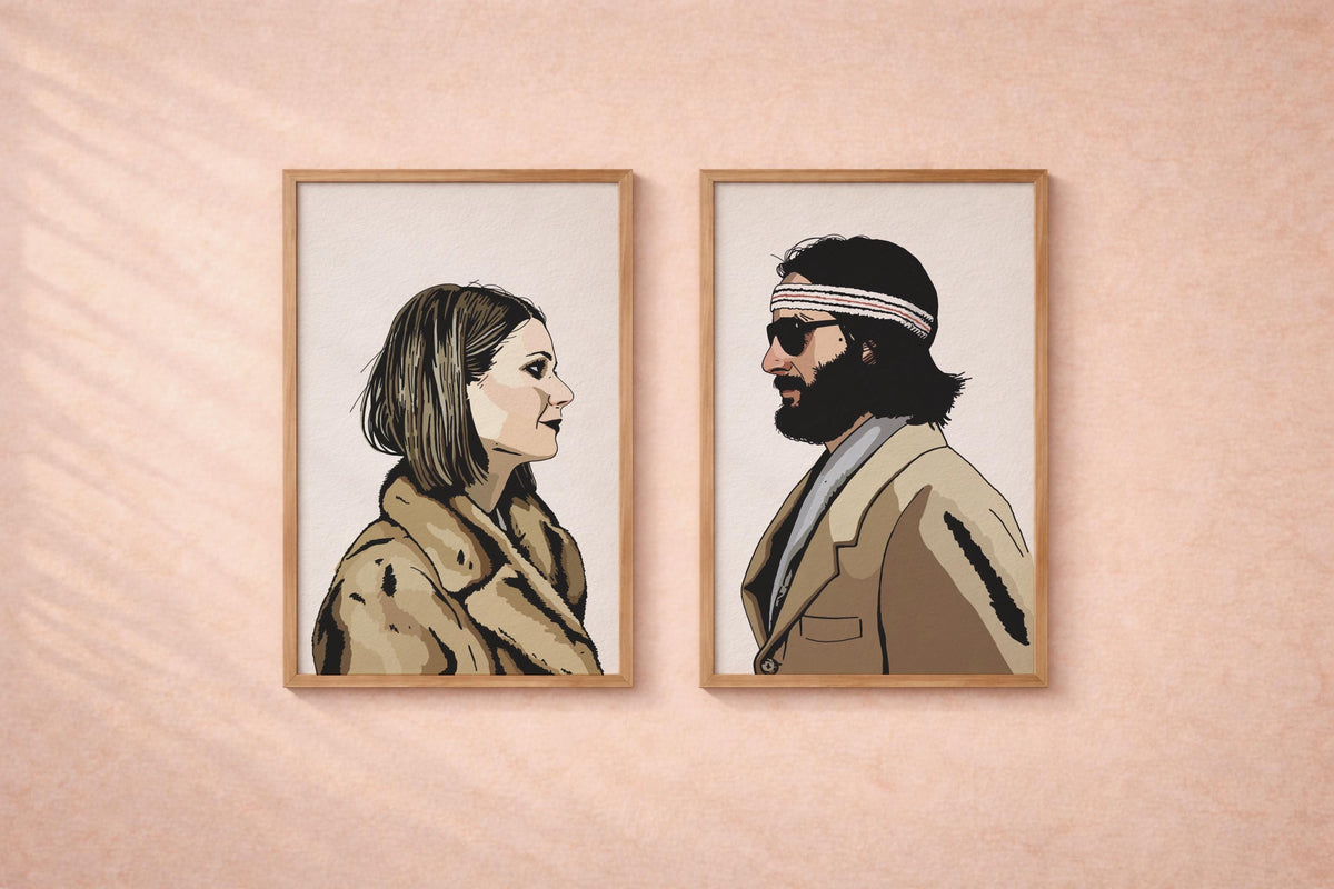Royal Tenenbaums Art Print Set, Wes Anderson Movie Poster, Margot & Richie — image 7