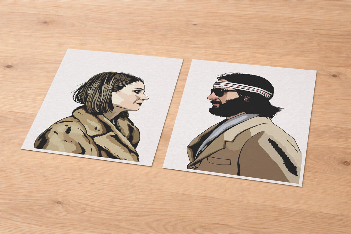 Royal Tenenbaums Art Print Set, Wes Anderson Movie Poster, Margot & Richie — image 5