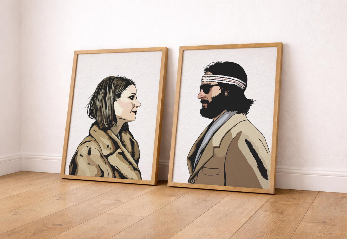 Royal Tenenbaums Art Print Set, Wes Anderson Movie Poster, Margot & Richie — image 9