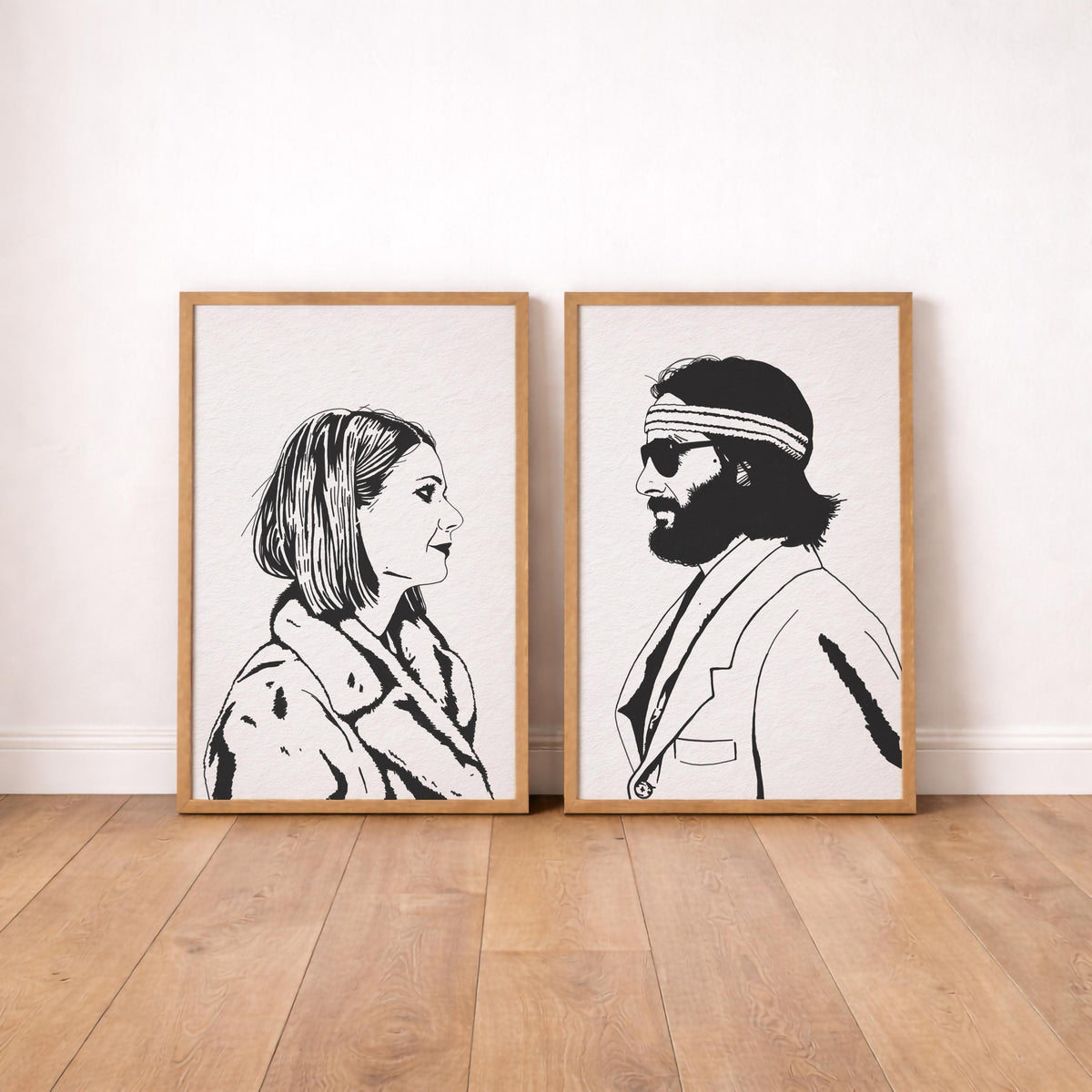 Royal Tenenbaums Art Print Set, Wes Anderson Movie Poster, Margot & Richie — image 4