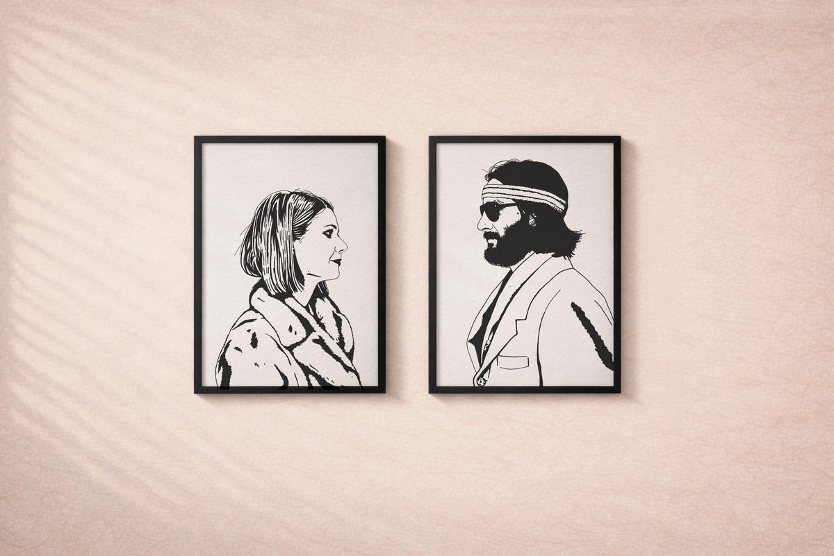 Royal Tenenbaums Art Print Set | Margot & Richie