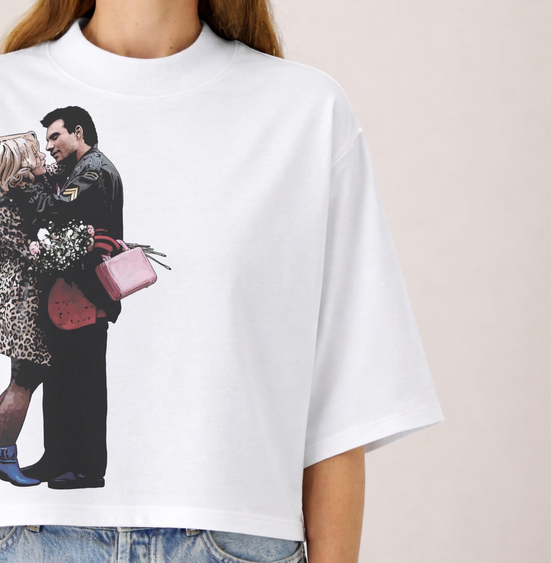 True Romance T-Shirt - 90s Cult Movie Premium Oversized Cropped Graphic Tee — image 2