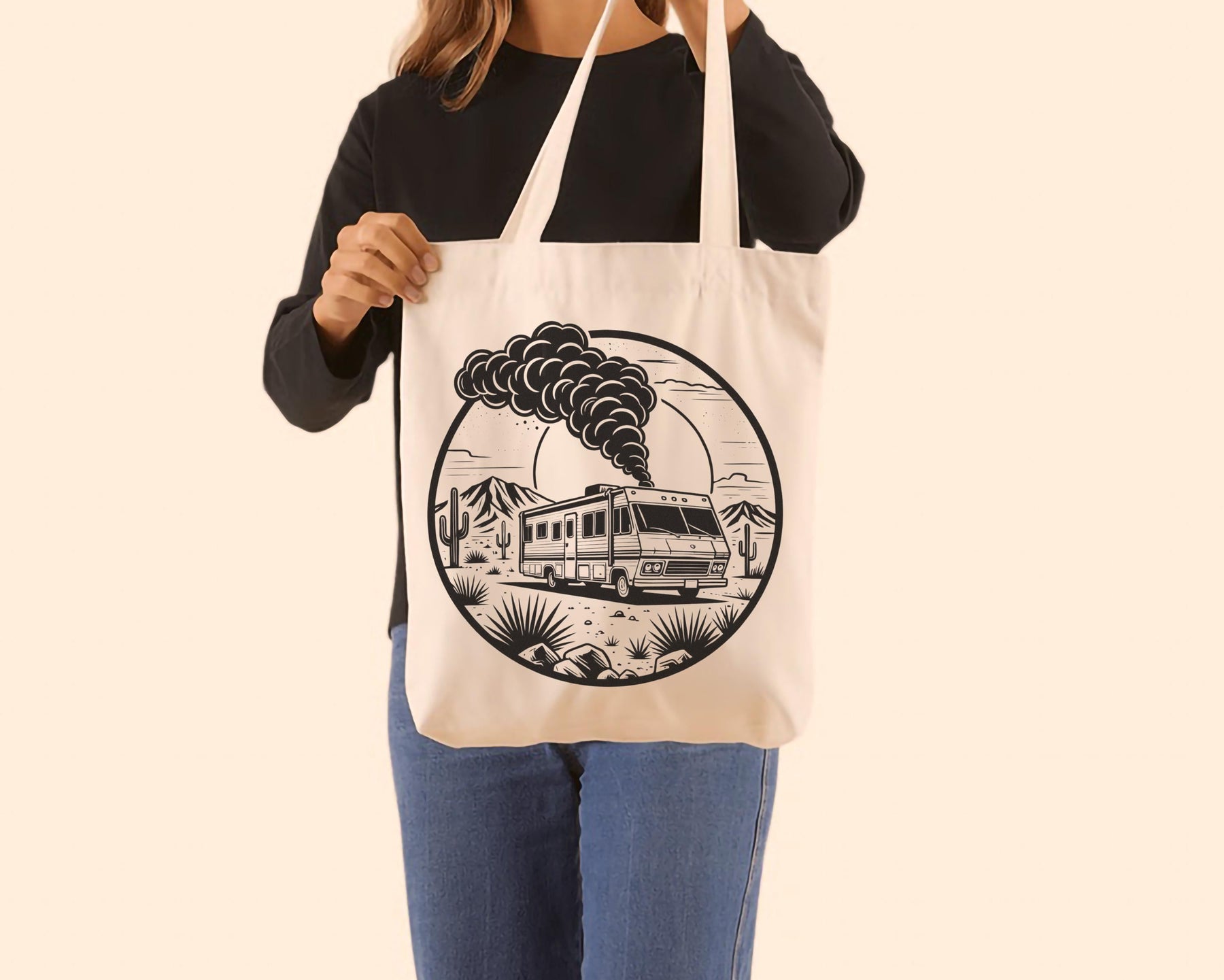 Breaking Bad RV Graphic Tote Bag - Premium Heavyweight Organic Cotton Canvas Bag — image 8