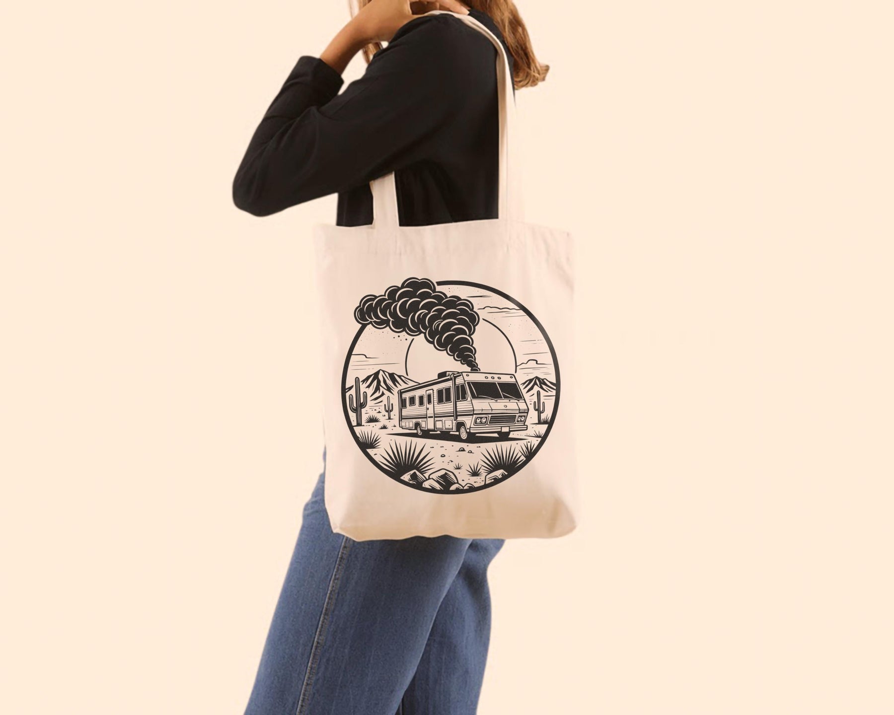 Breaking Bad RV Graphic Tote Bag - Premium Heavyweight Organic Cotton Canvas Bag — image 2