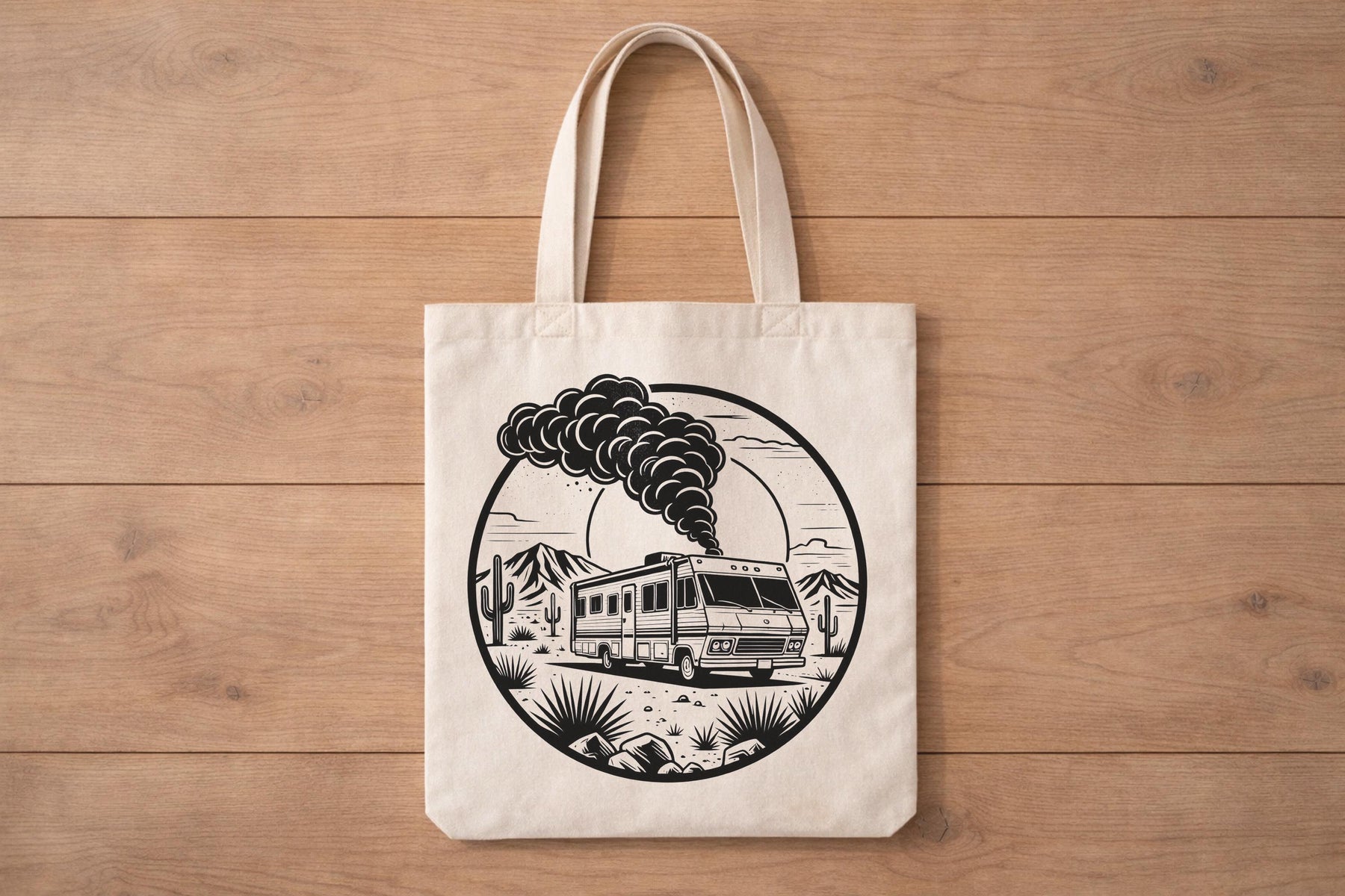 Breaking Bad RV Graphic Tote Bag - Premium Heavyweight Organic Cotton Canvas Bag — image 4
