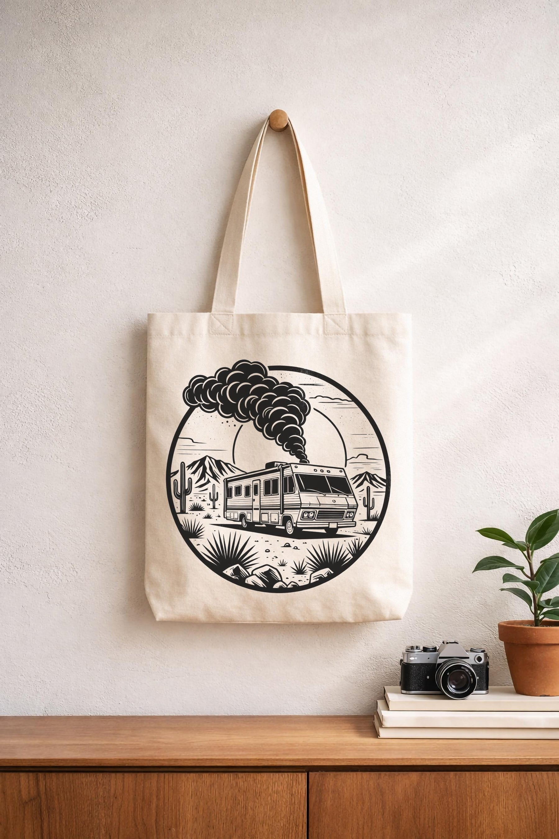 Breaking Bad RV Graphic Tote Bag - Premium Heavyweight Organic Cotton Canvas Bag — image 3