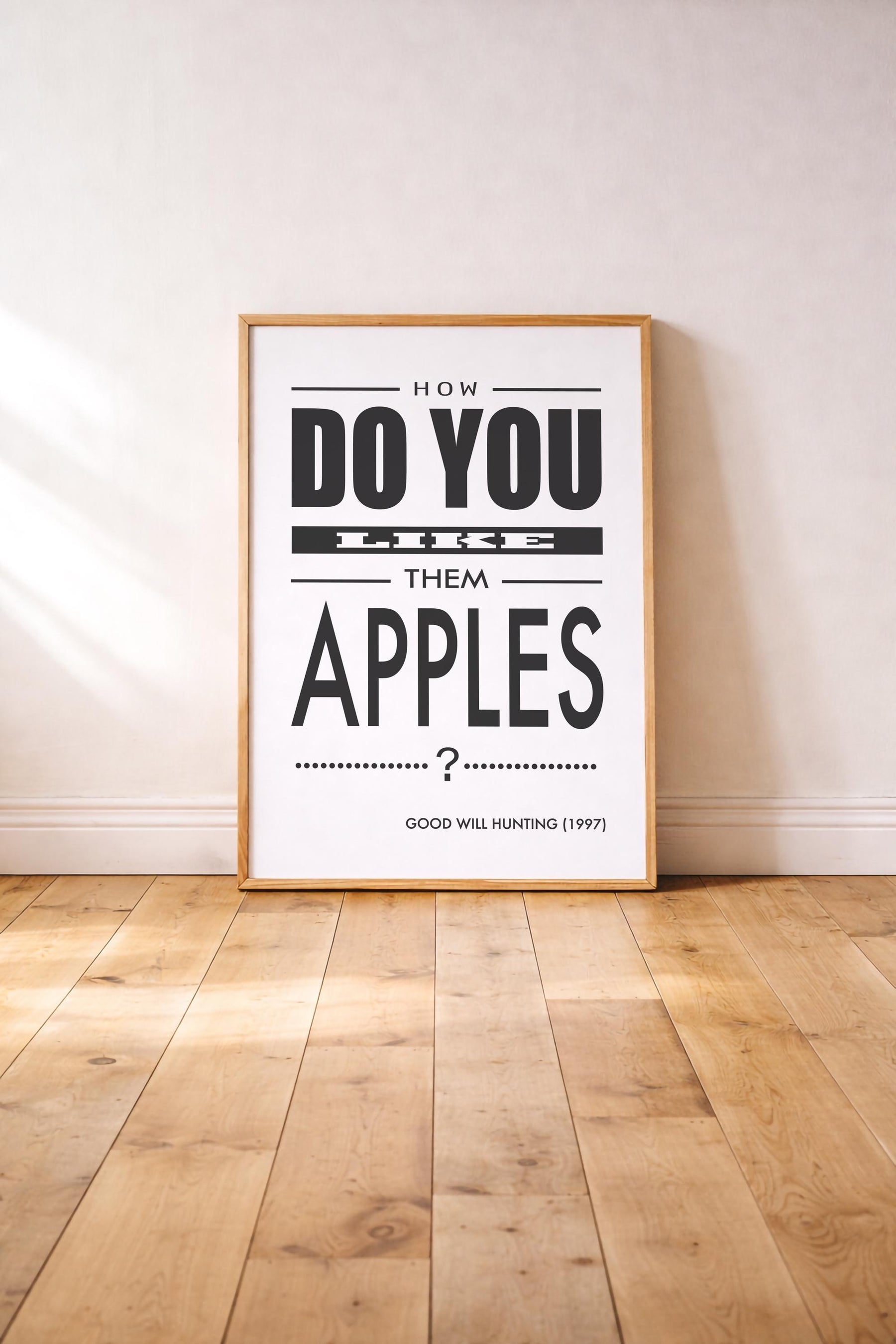 Good Will Hunting Quote Print - How Do You Like Them Apples - Movie Poster Art — image 2