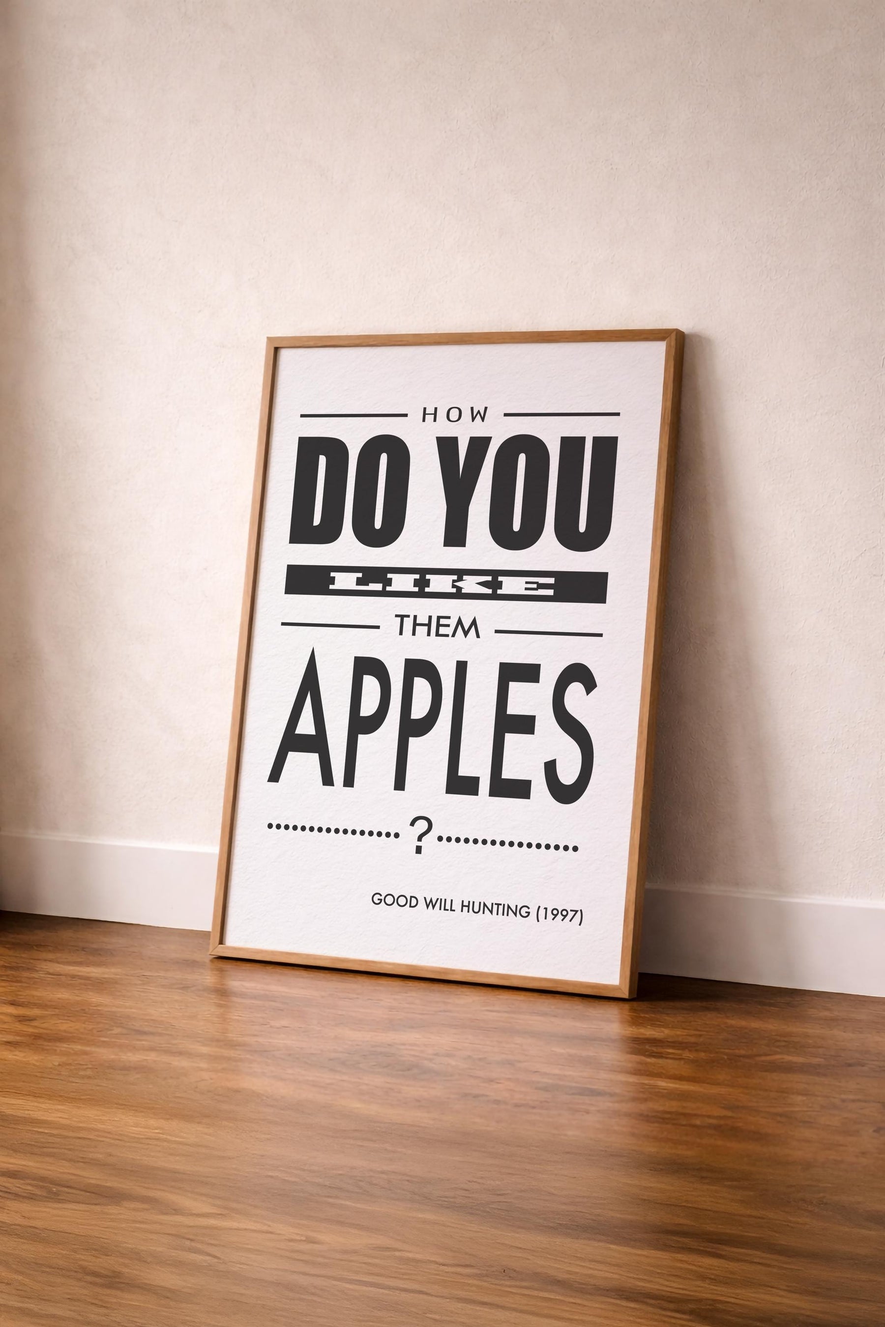 Good Will Hunting Quote Print - How Do You Like Them Apples - Movie Poster Art — image 4