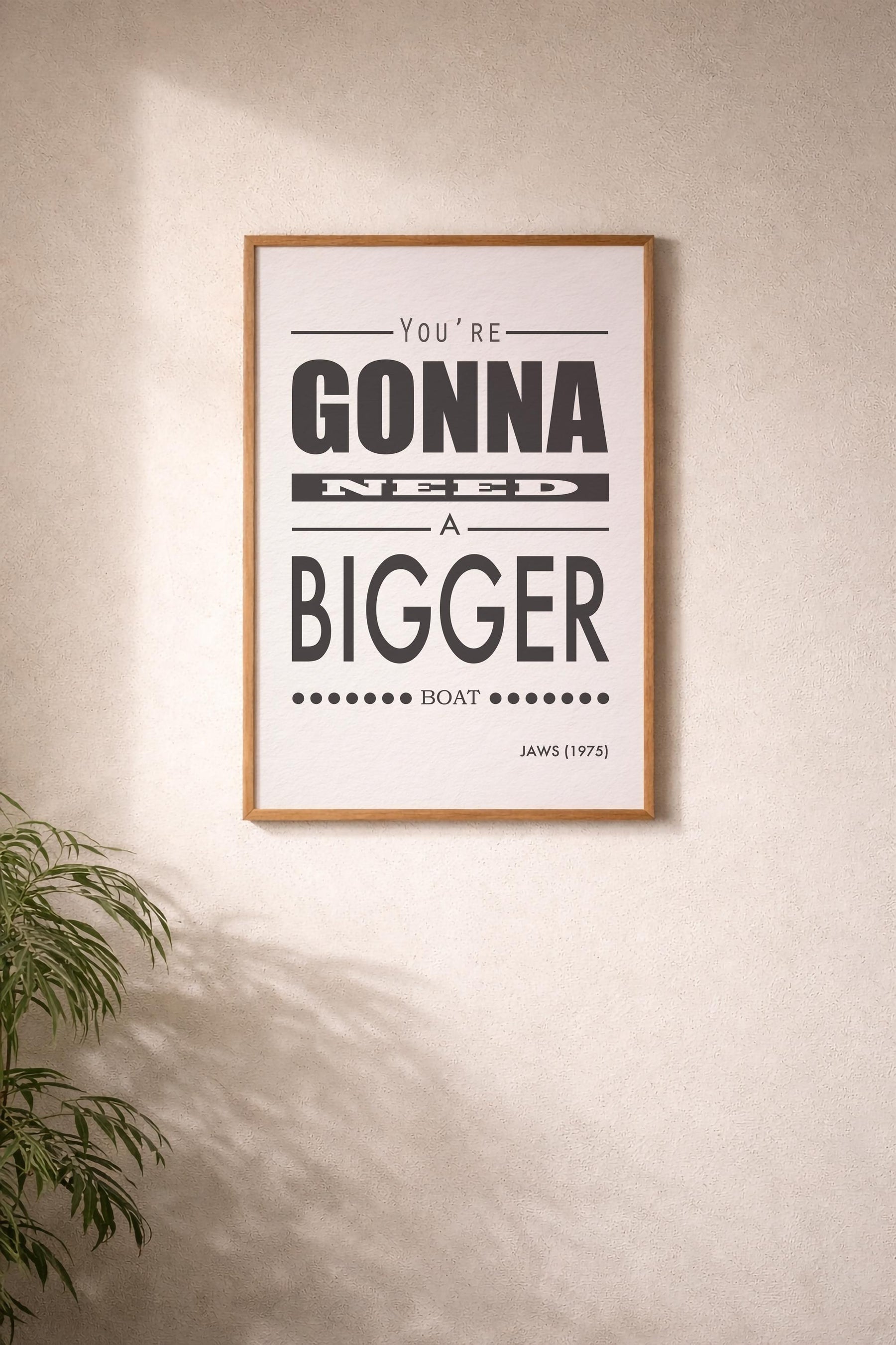 Jaws - You're Gonna Need A Bigger Boat Quote Print - Film Art Movie Poster Print — image 8