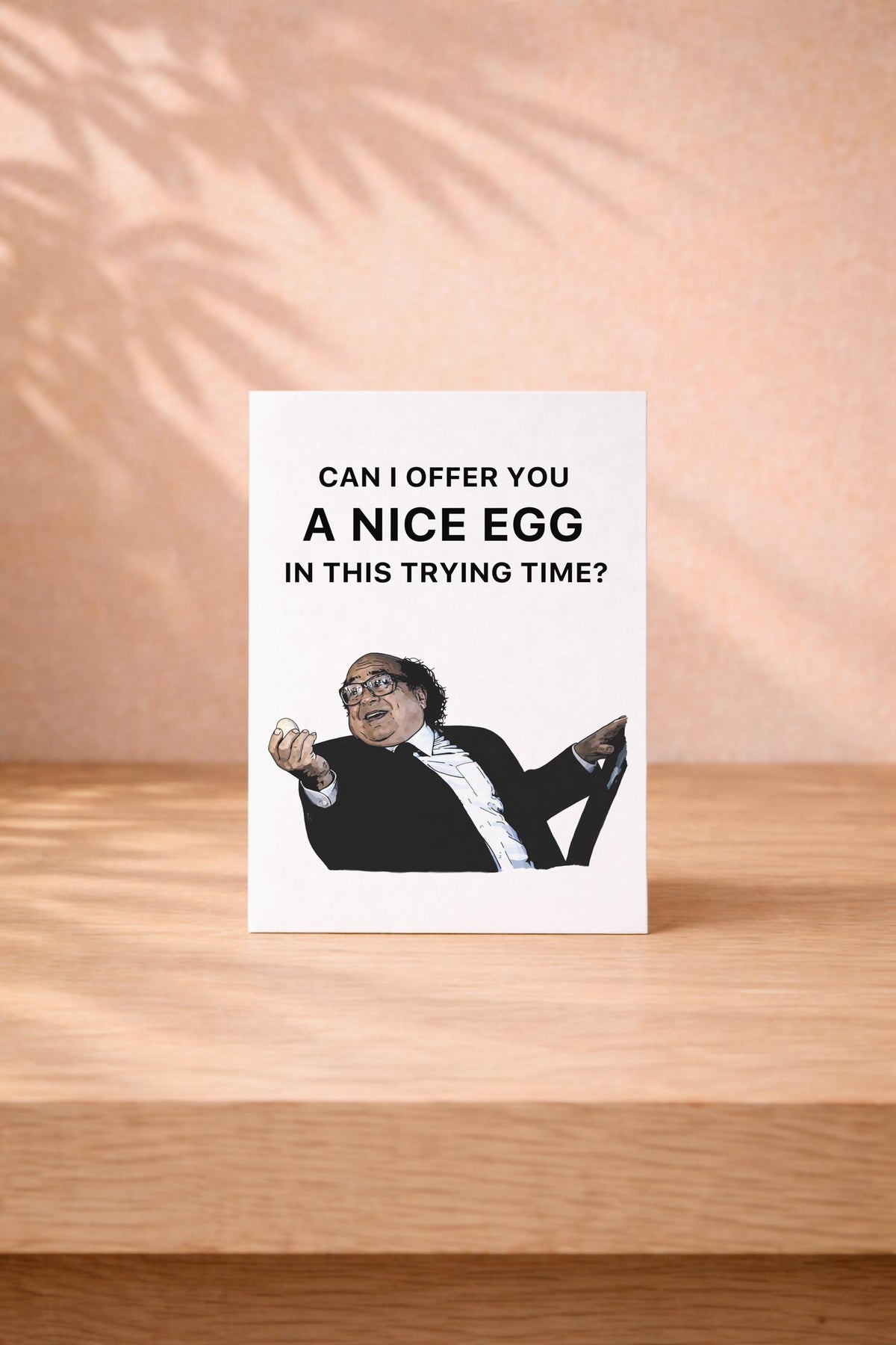 Always Sunny Egg Greeting Card – Funny TV Show Fan Card