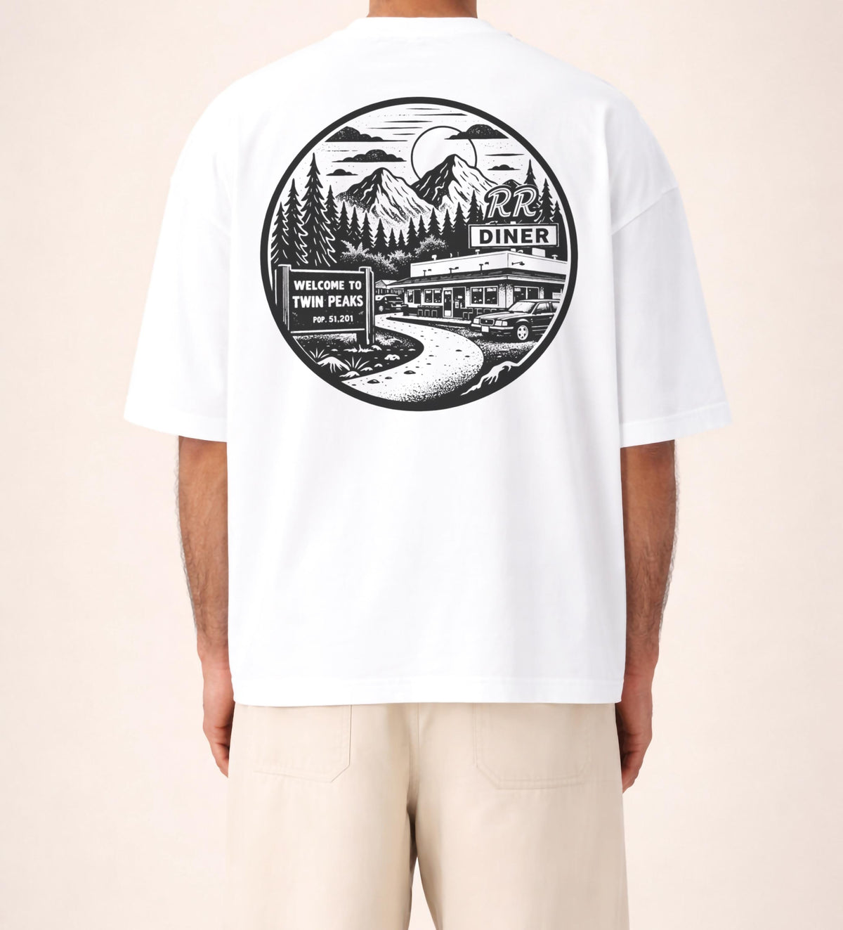 RR Diner T-Shirt | Twin Peaks Embroidered Graphic Tee