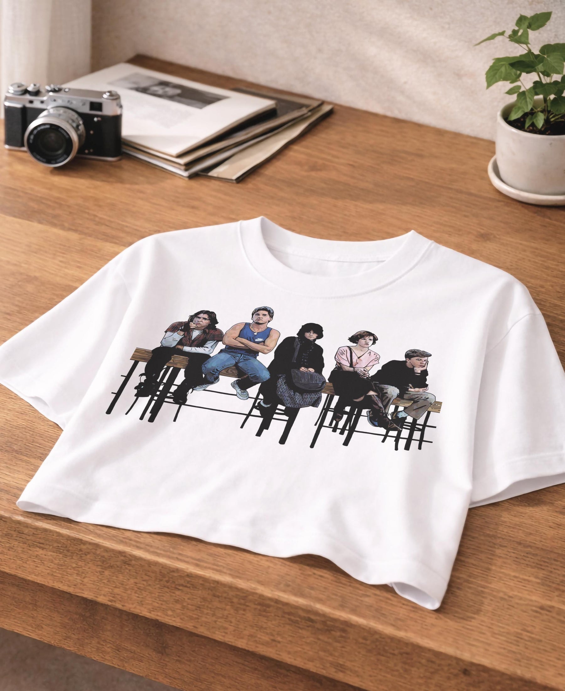 The Breakfast Club T-Shirt - 80s Cult Movie Premium Oversized Cropped Graphic Tee — image 6