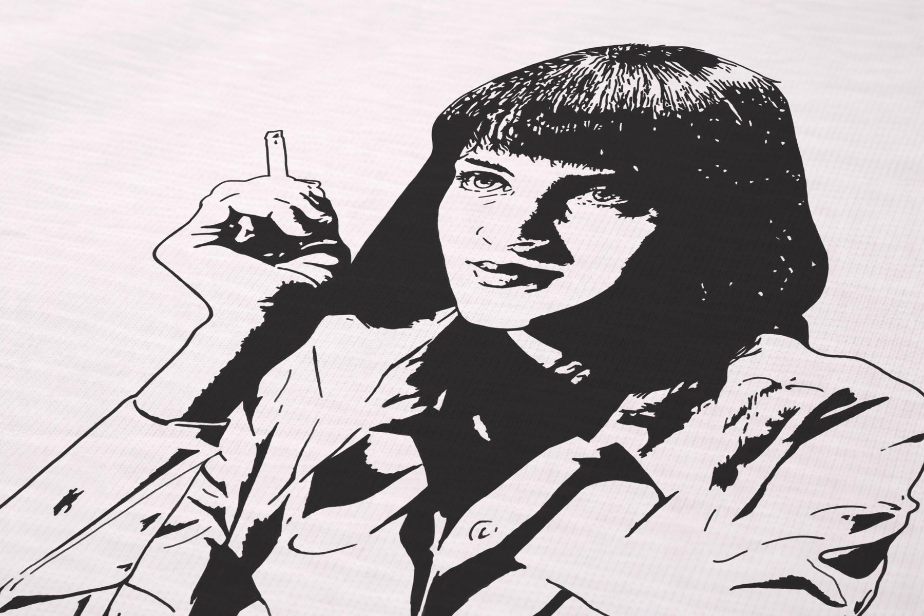 Mia Wallace T-Shirt - Pulp Fiction 90s Cult Film Premium Oversized Cropped Graphic Movie Tee — image 4
