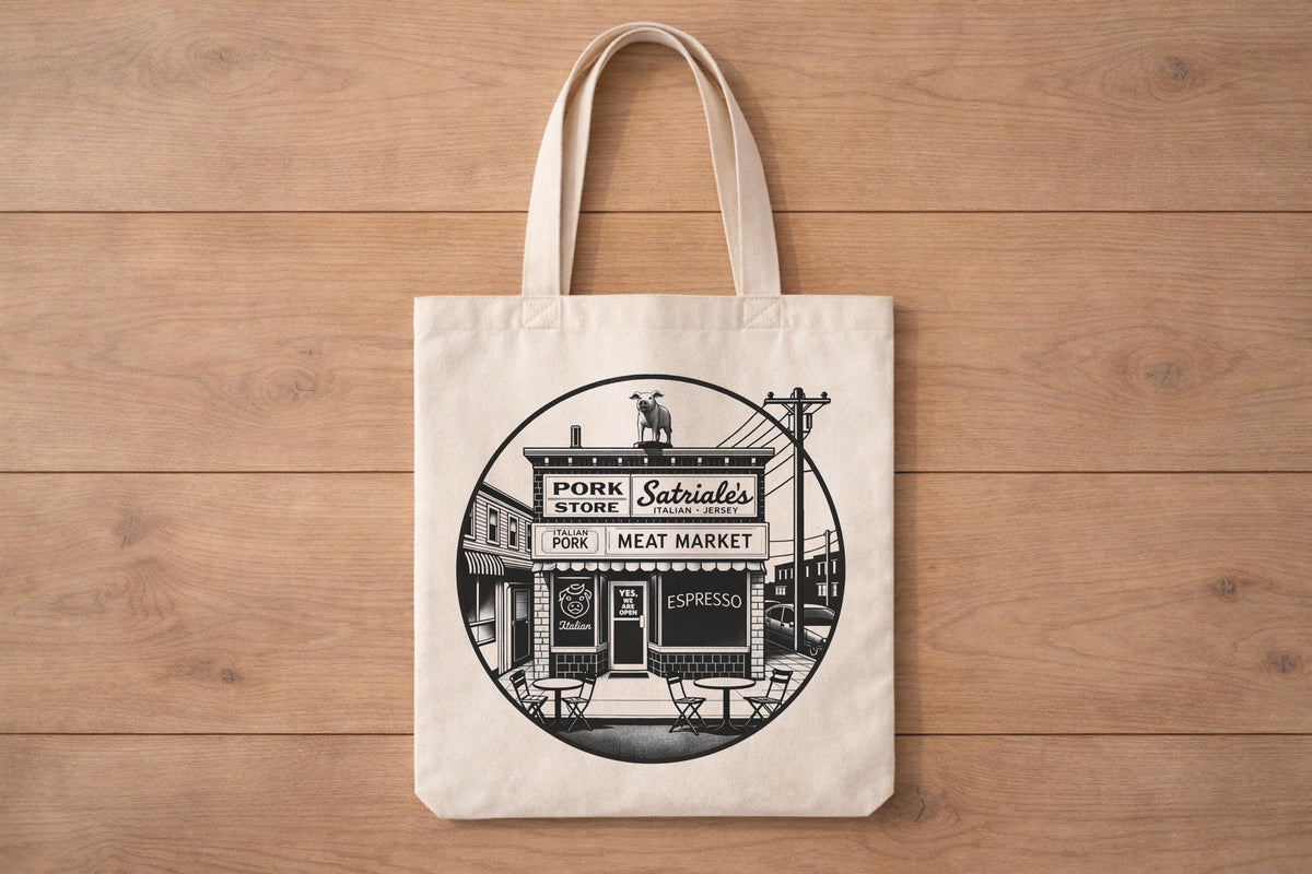 Satriale's Pork Store Tote Bag – The Sopranos Italian Meat Market Canvas Bag — image 5