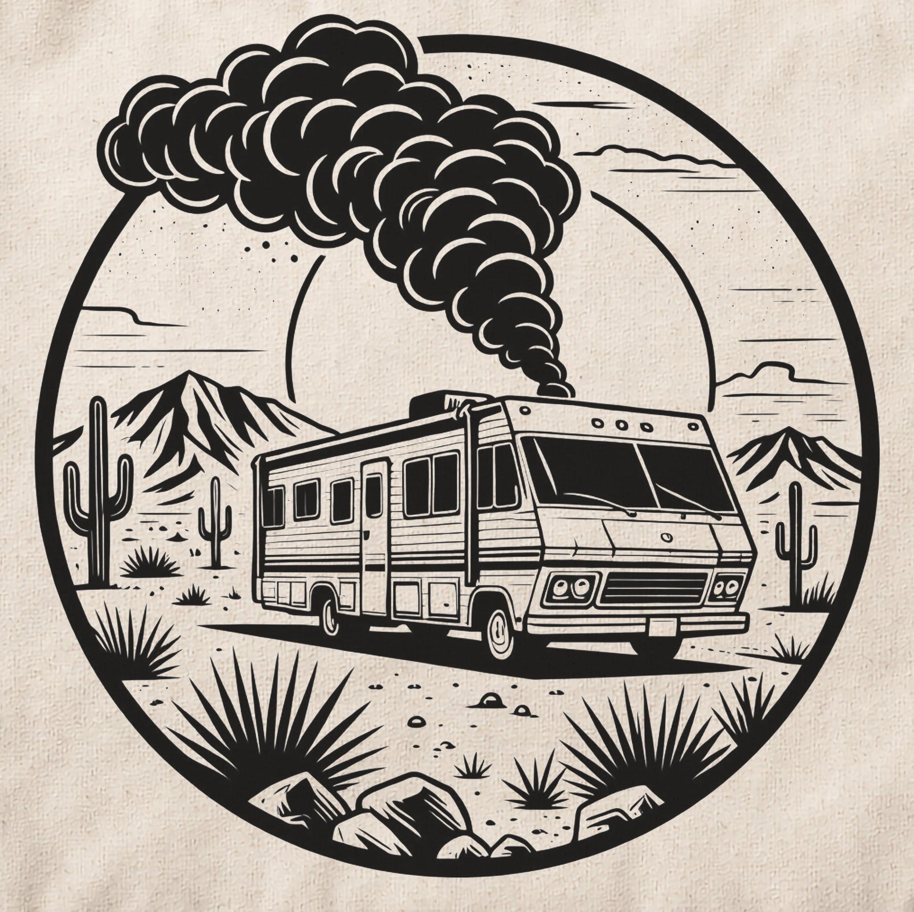 Breaking Bad RV Graphic Tote Bag - Premium Heavyweight Organic Cotton Canvas Bag — image 5