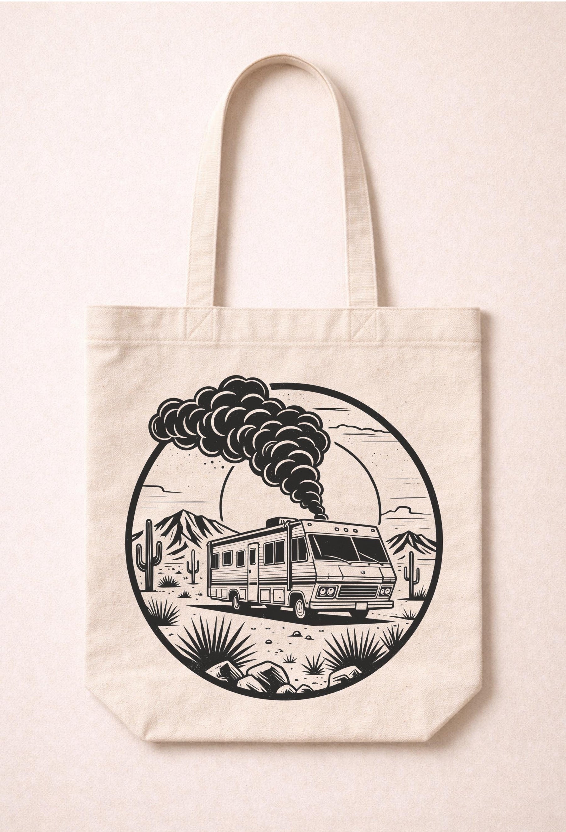 Breaking Bad RV Graphic Tote Bag - Premium Heavyweight Organic Cotton Canvas Bag — image 7