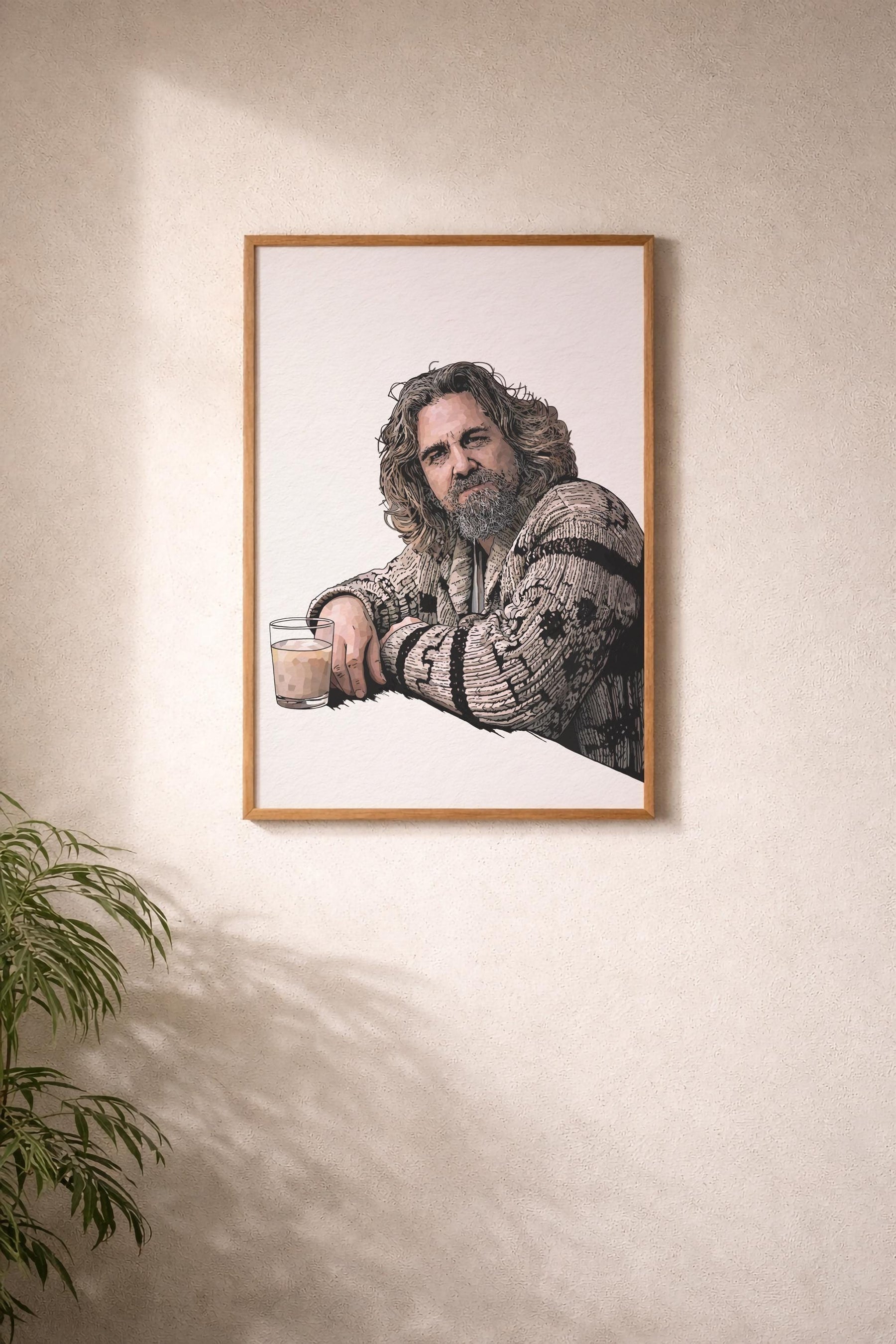 The Dude Abides Portrait Art Print – The Big Lebowski Movie Minimalist Wall Art Coen Brothers Cult Film Illustration Giclée Print — image 9