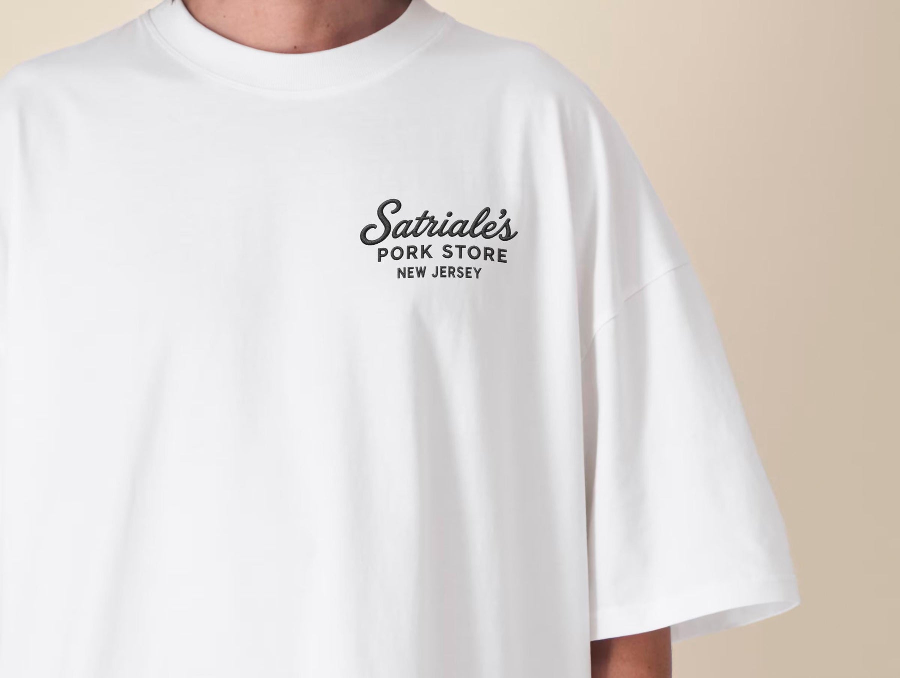 Satriale's Pork Store T-Shirt – The Sopranos Inspired Embroidered Organic Cotton Graphic Tee — image 7