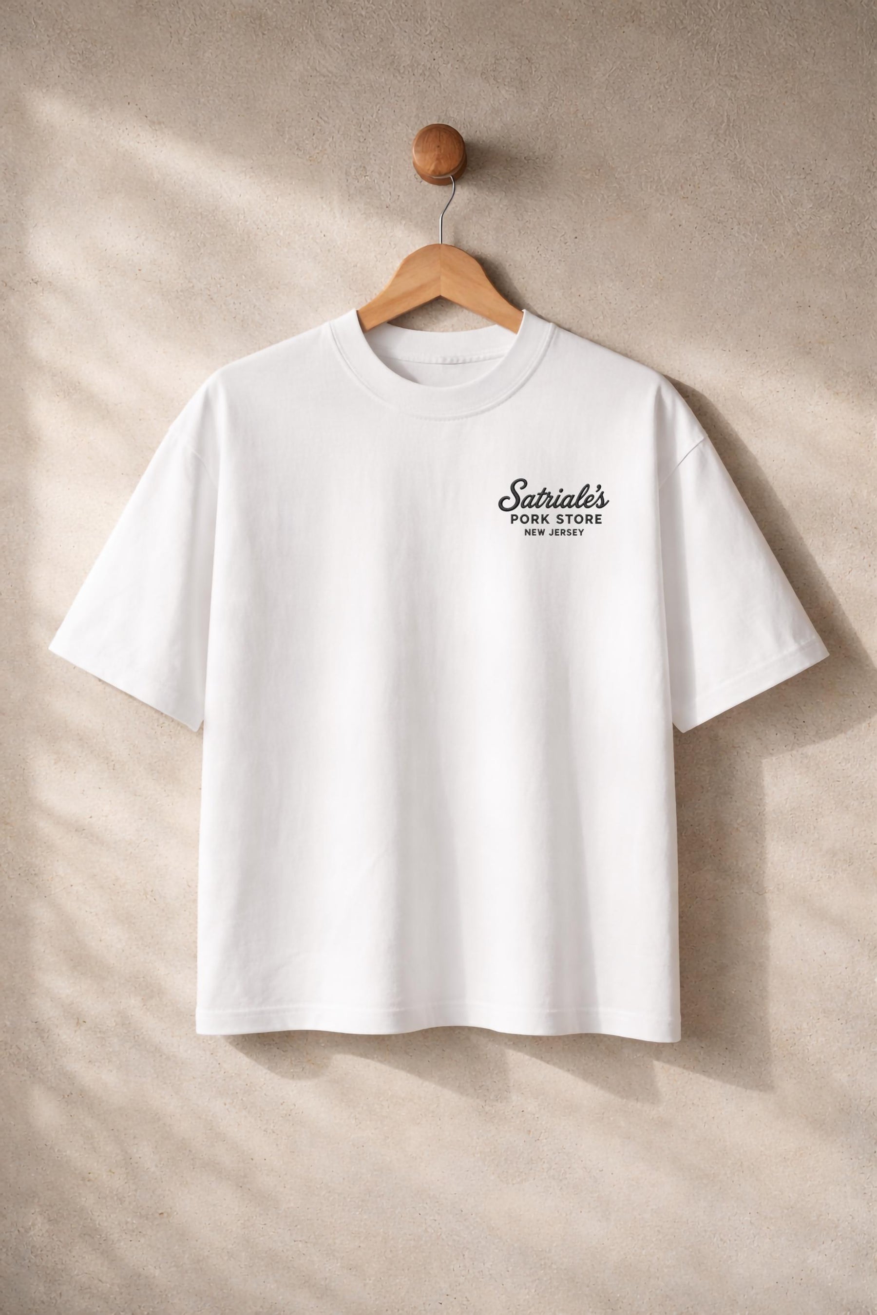 Satriale's Pork Store T-Shirt – The Sopranos Inspired Embroidered Organic Cotton Graphic Tee — image 3