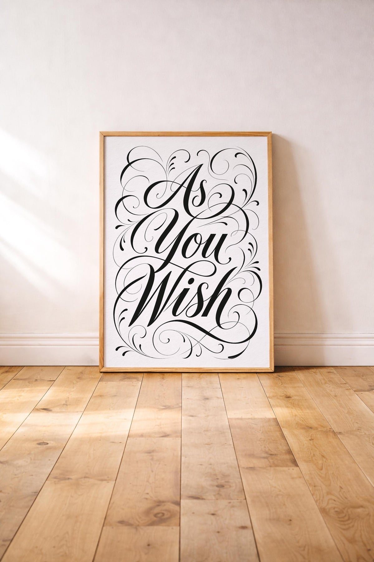 As You Wish Princess Bride Quote Print | Typography Wall Art