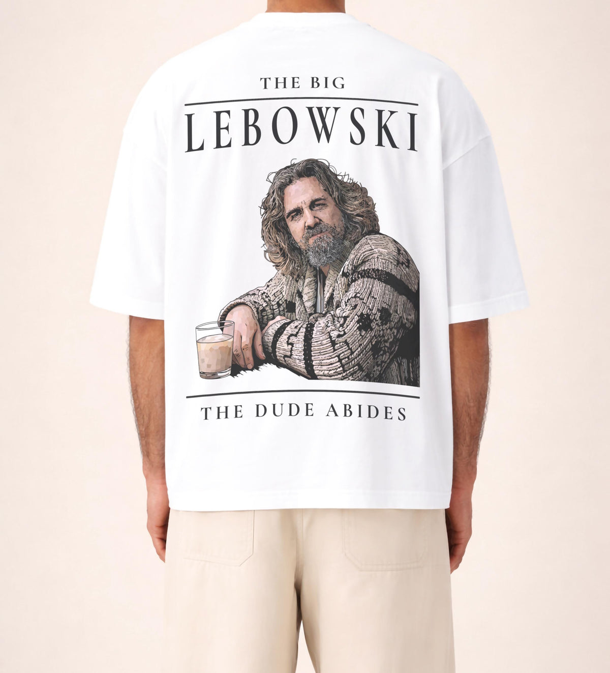 The Dude Abides T-Shirt | Big Lebowski Embroidered Tee