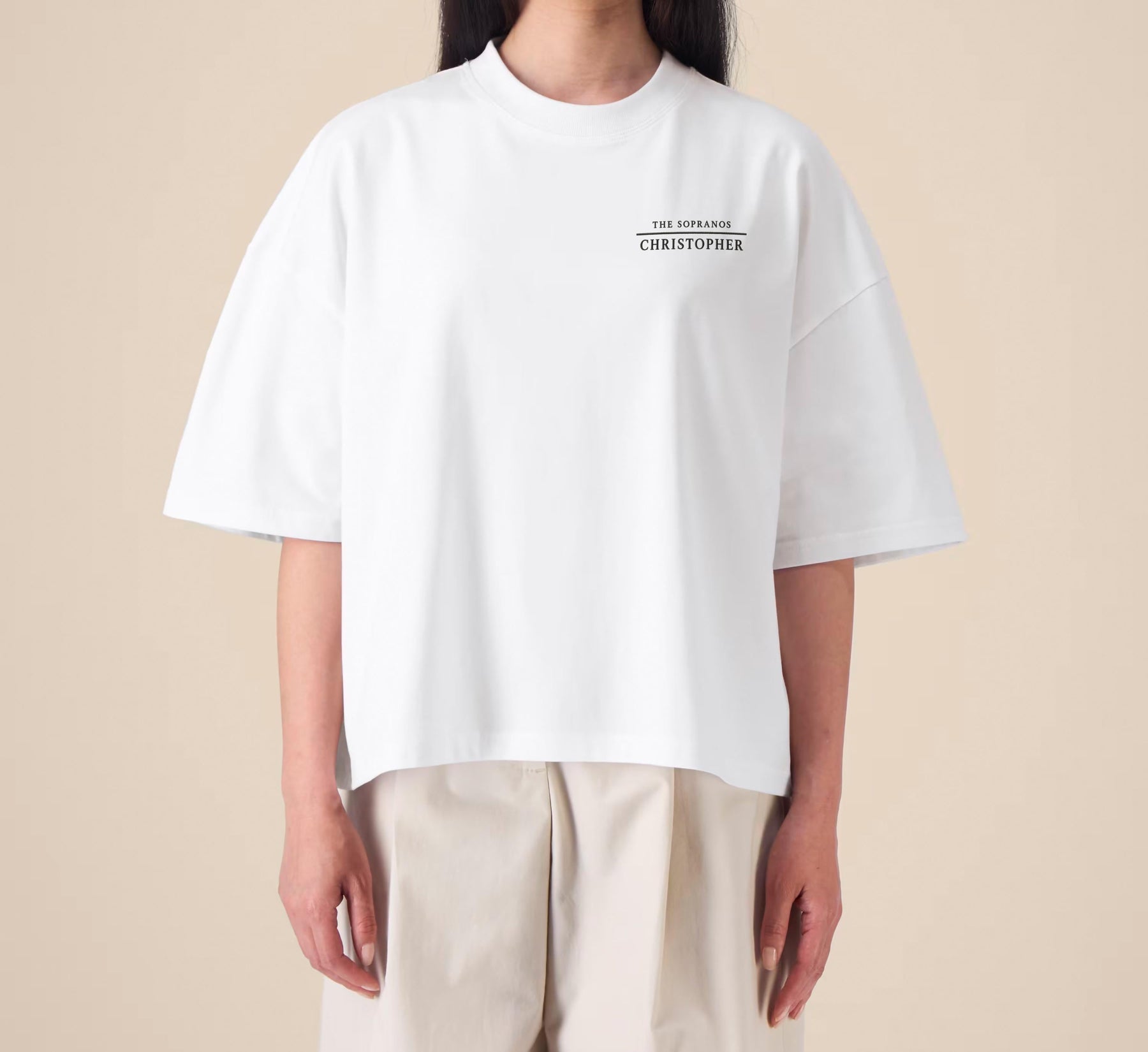 Christopher Moltisanti Embroidered Graphic T-Shirt – The Sopranos Inspired Premium Organic Cotton Oversized Boxy Printed Tee — image 6