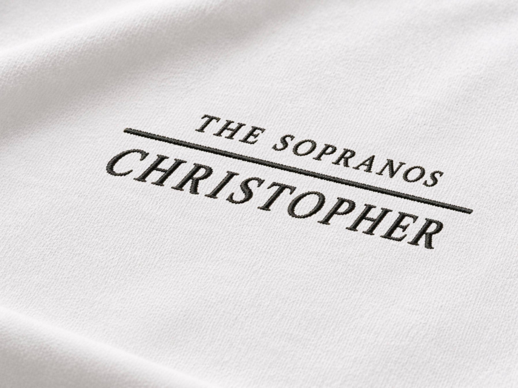 Christopher Moltisanti Embroidered Graphic T-Shirt – The Sopranos Inspired Premium Organic Cotton Oversized Boxy Printed Tee — image 9