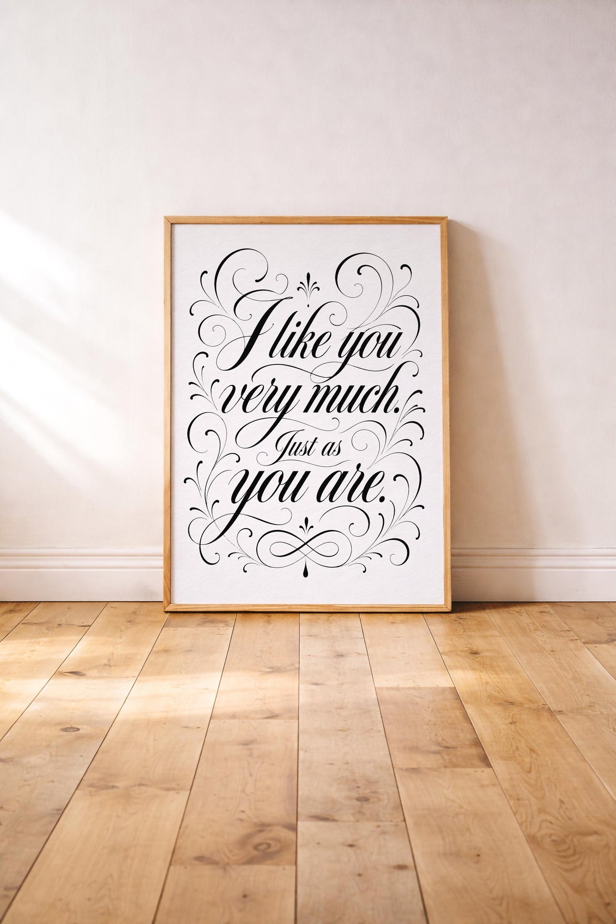 Just As You Are Bridget Jones Quote Print | Typography Wall Art