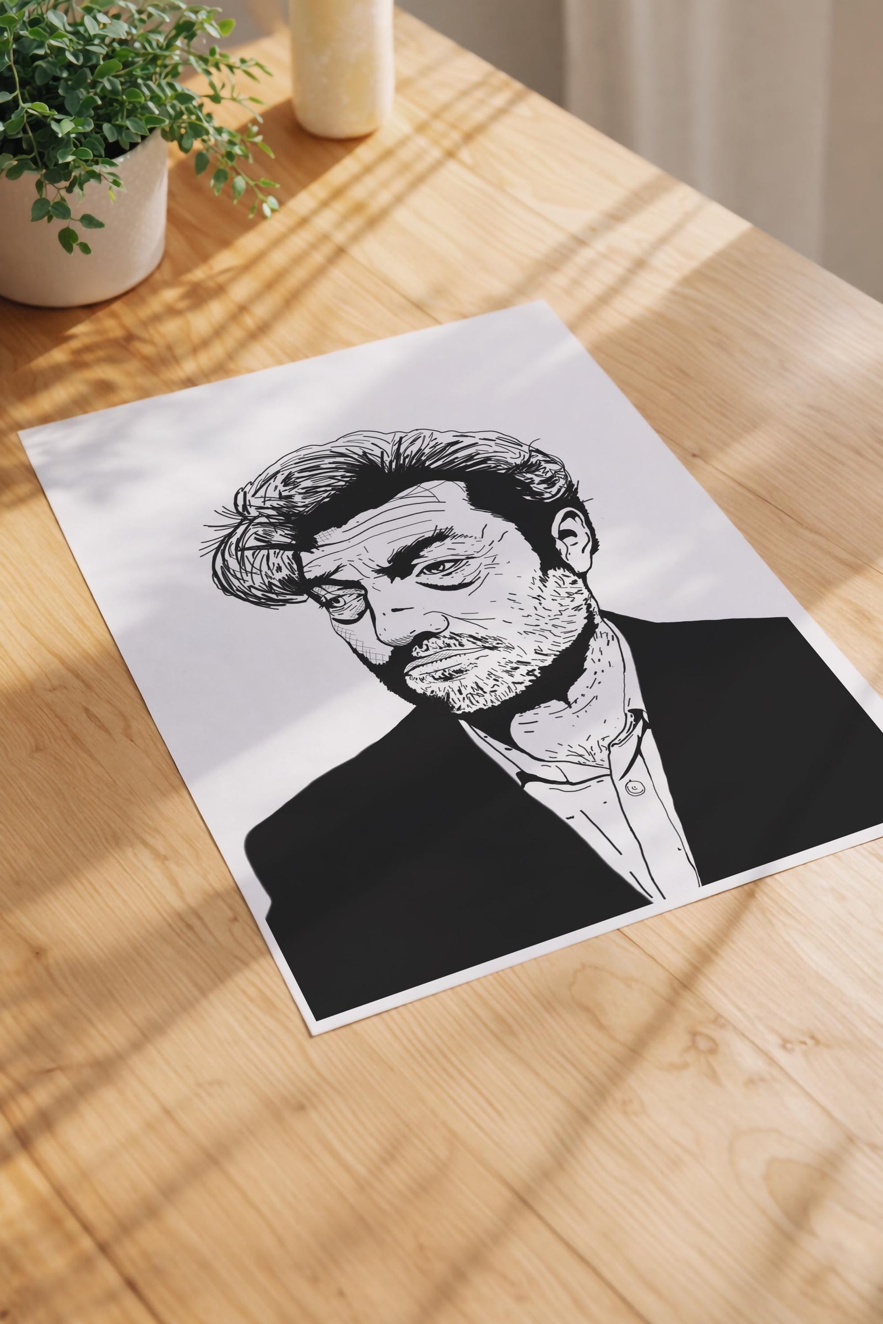 Charlie Brooker portrait art print
