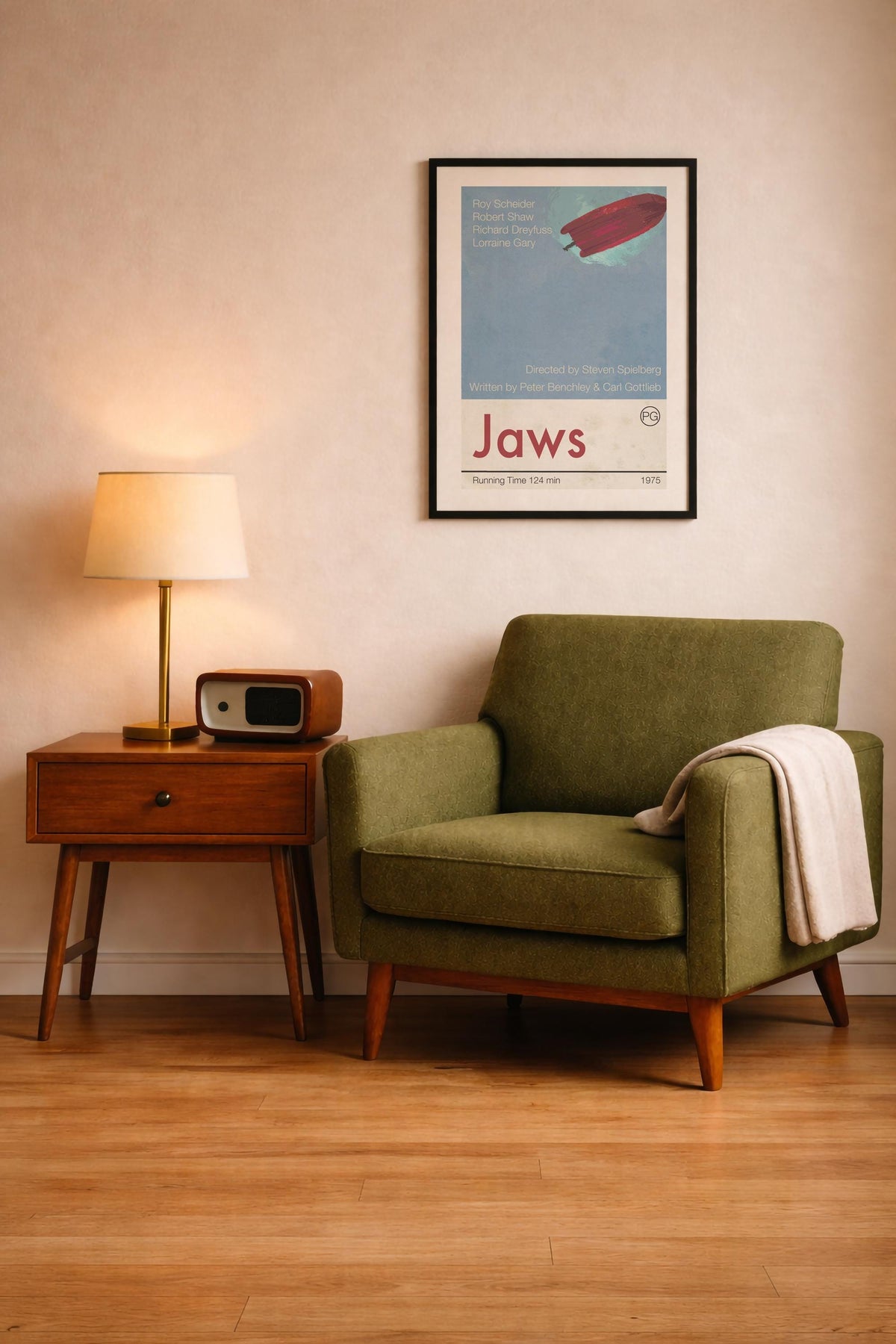 Jaws movie poster art print