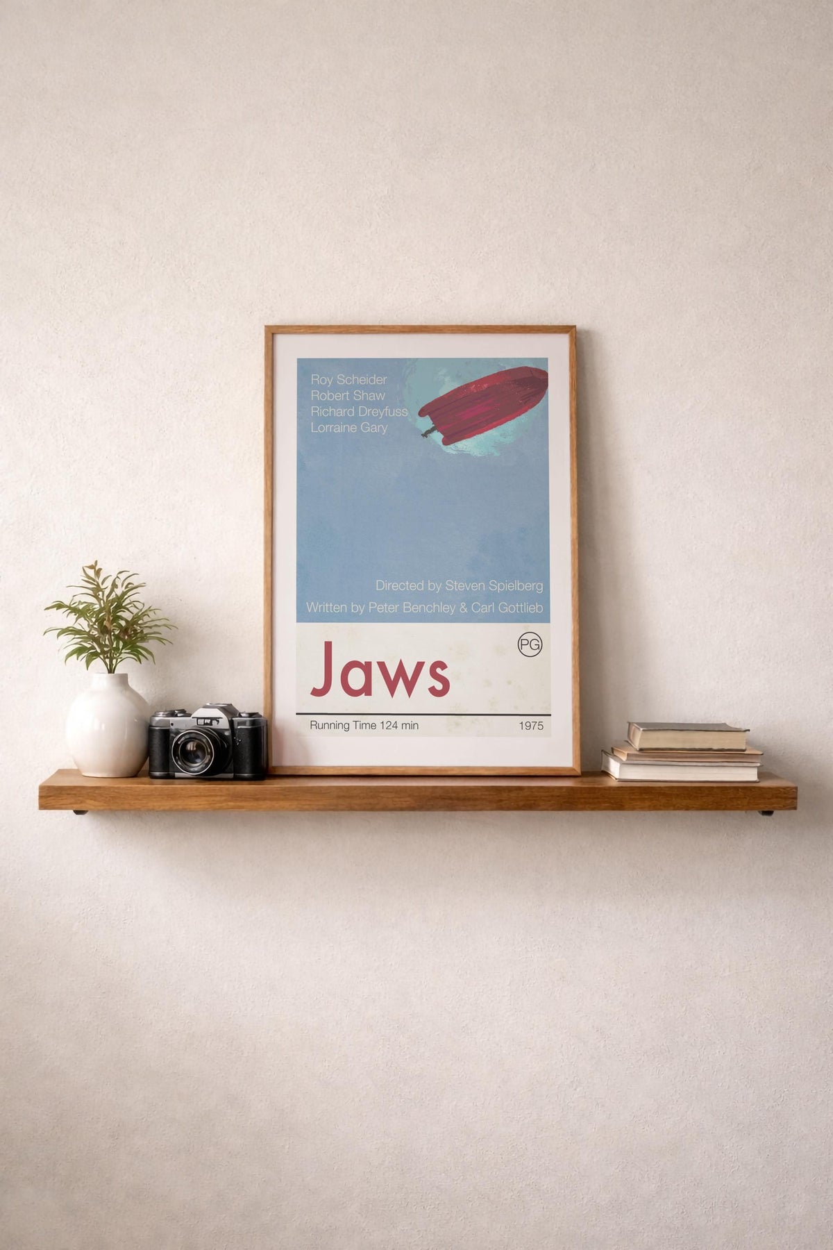 Jaws movie poster art print