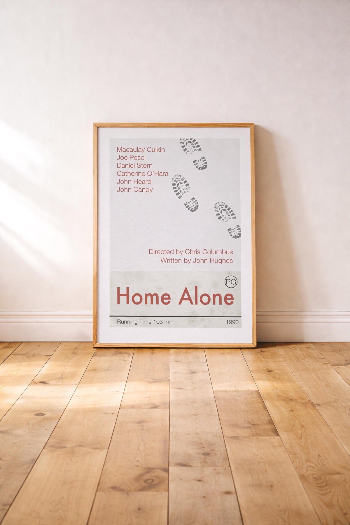 Home Alone Movie Poster Art Print, 90s Film, Macaulay Culkin, Chris Columbus