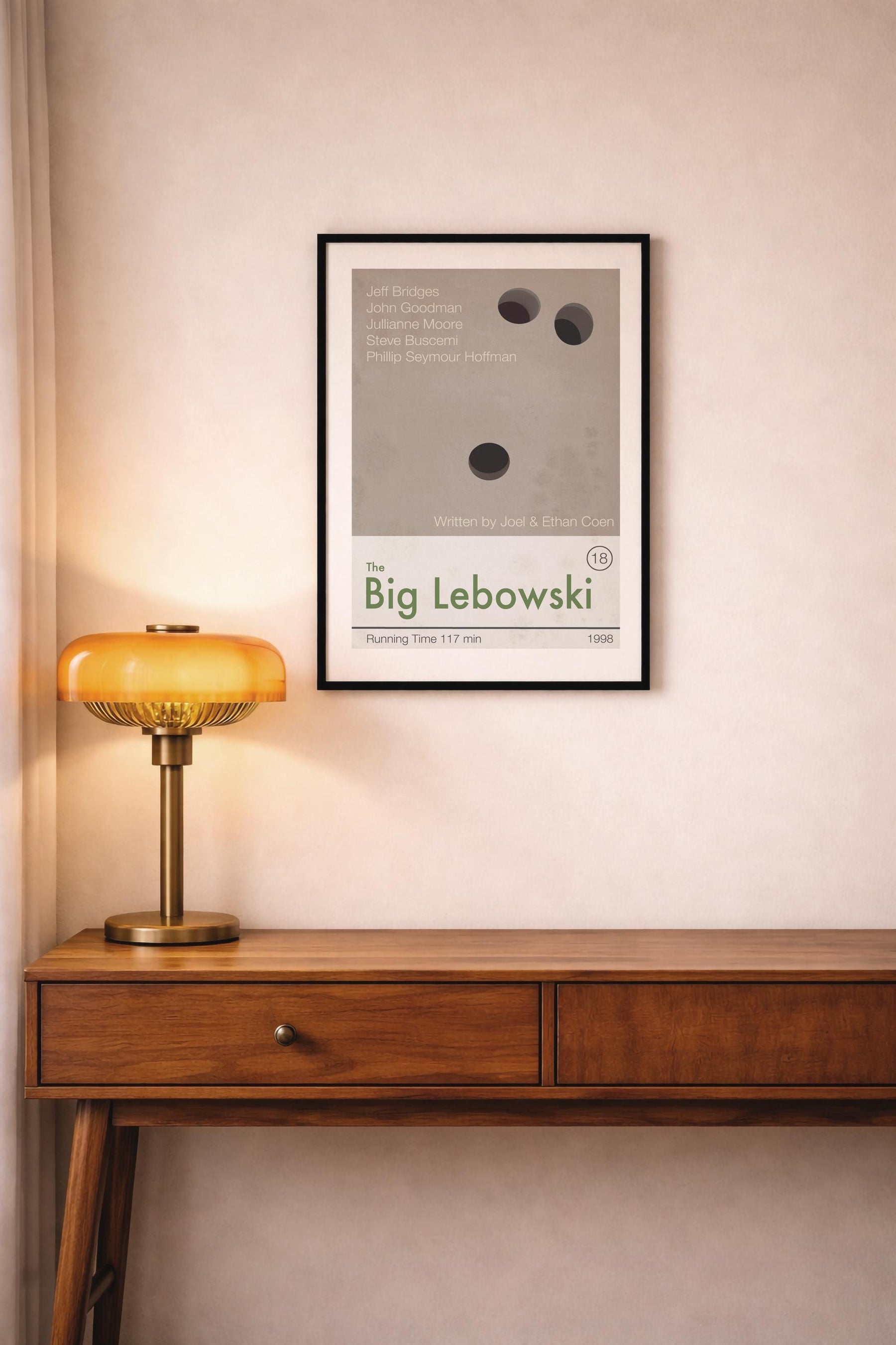 The Big Lebowski movie poster art print